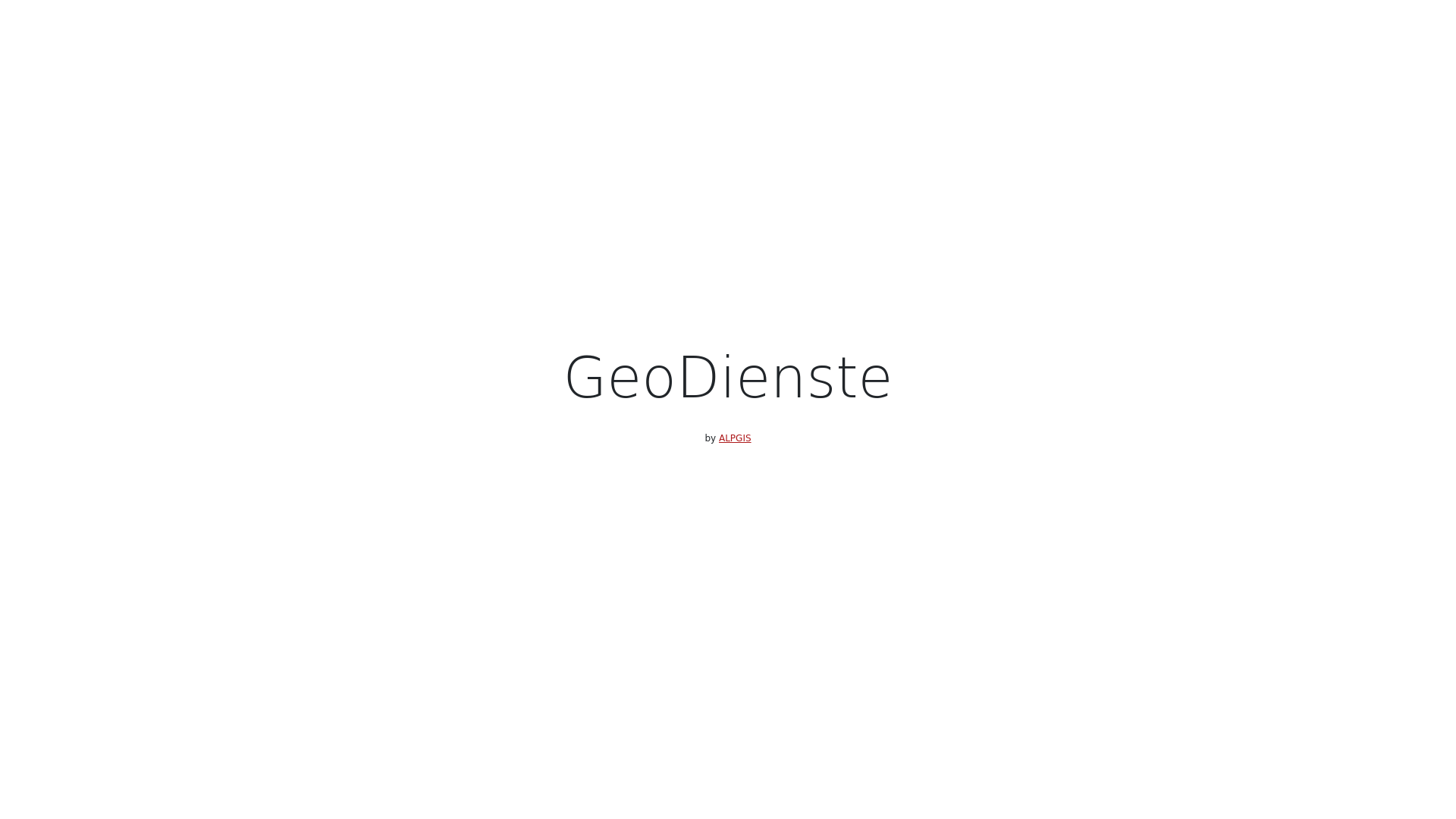 website screenshot of https://donatsch.geo-dienste.ch/