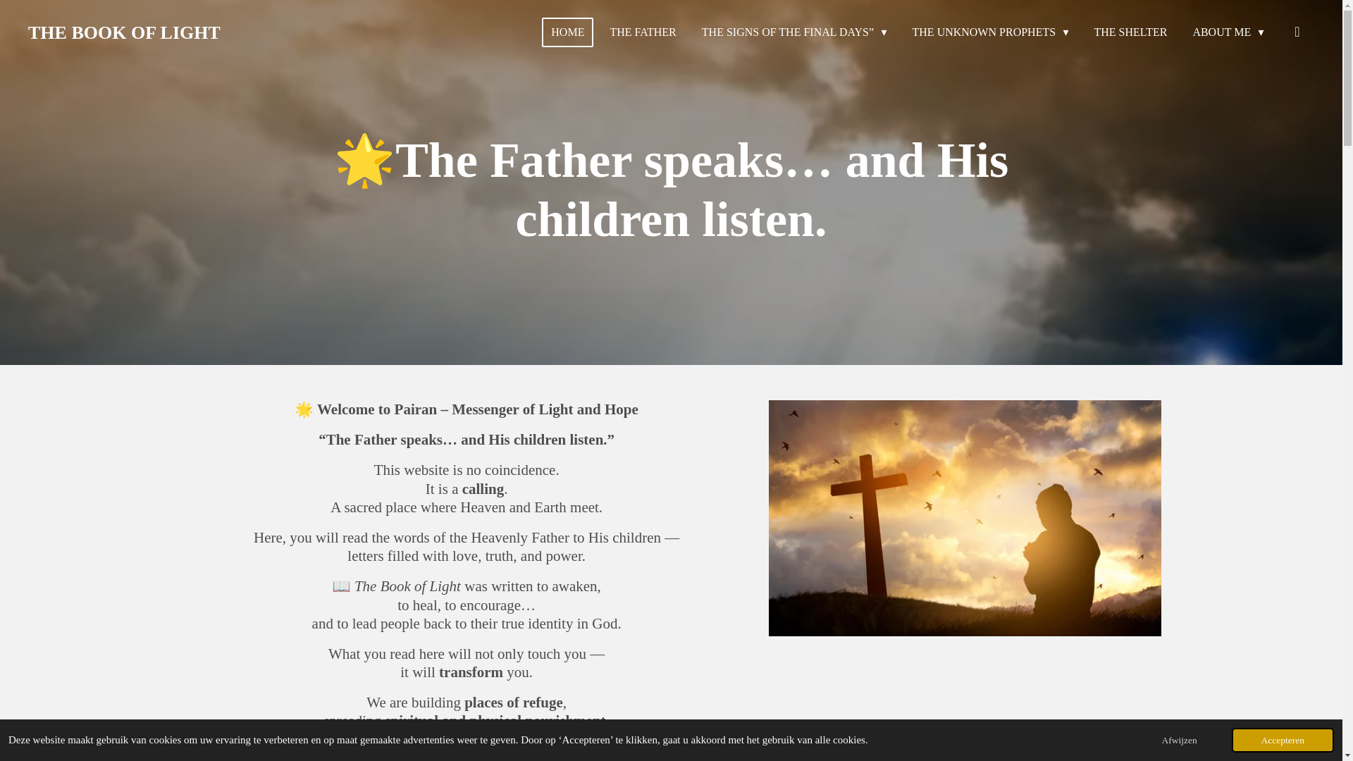 website screenshot of https://bookoflight.eu/