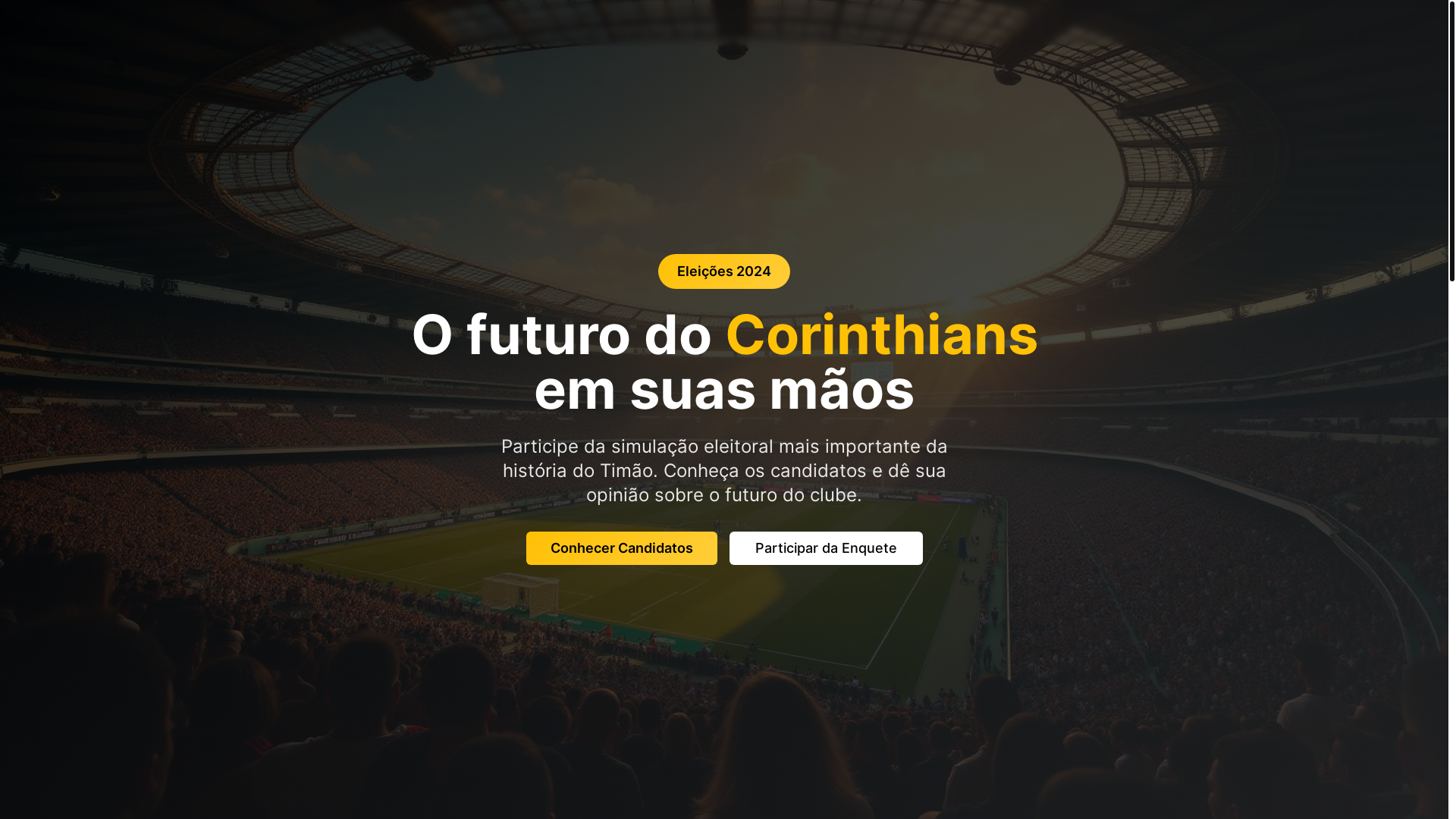 website screenshot of https://eleicoescorinthianas.com.br/