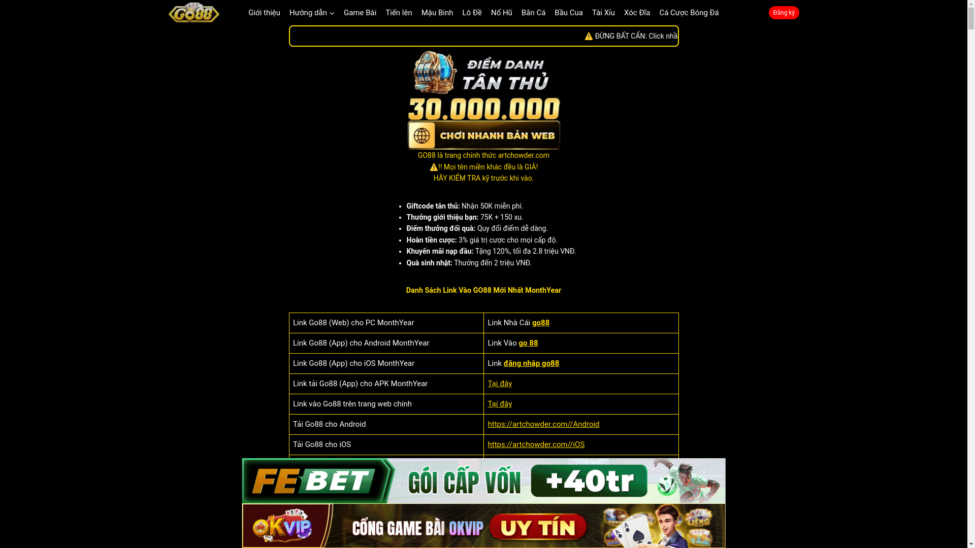 website screenshot of https://go88-c1-t3-dantracker.pages.dev/