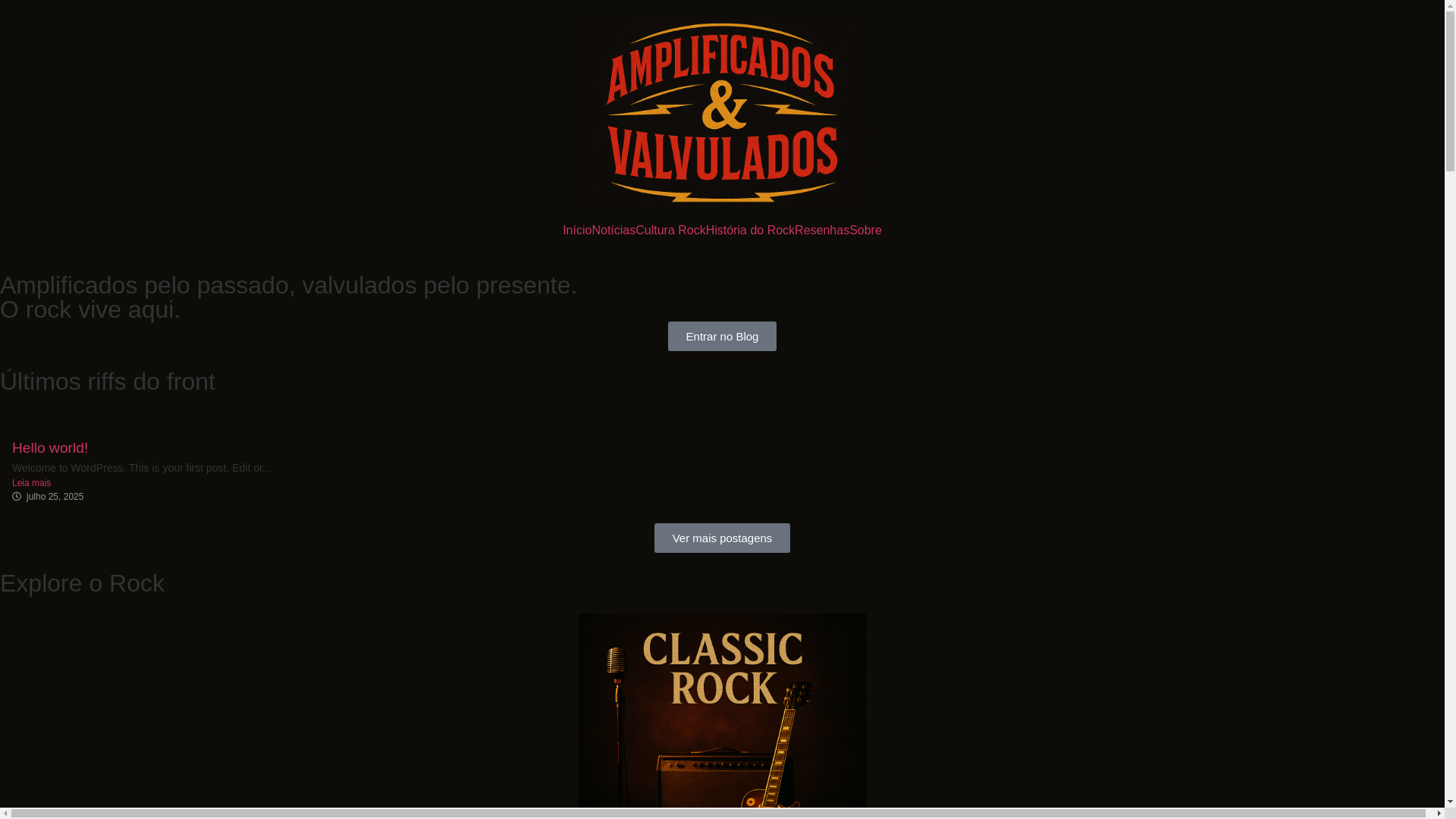 website screenshot of https://amplificadosvalvulados.com.br/