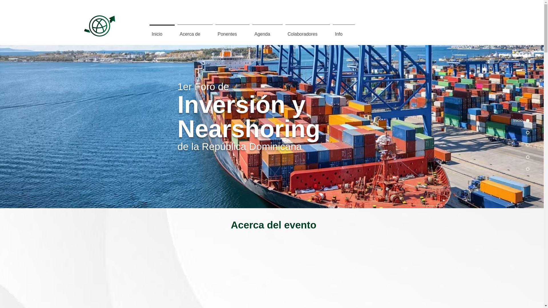 website screenshot of https://foroinversionnearshoringrd.com/