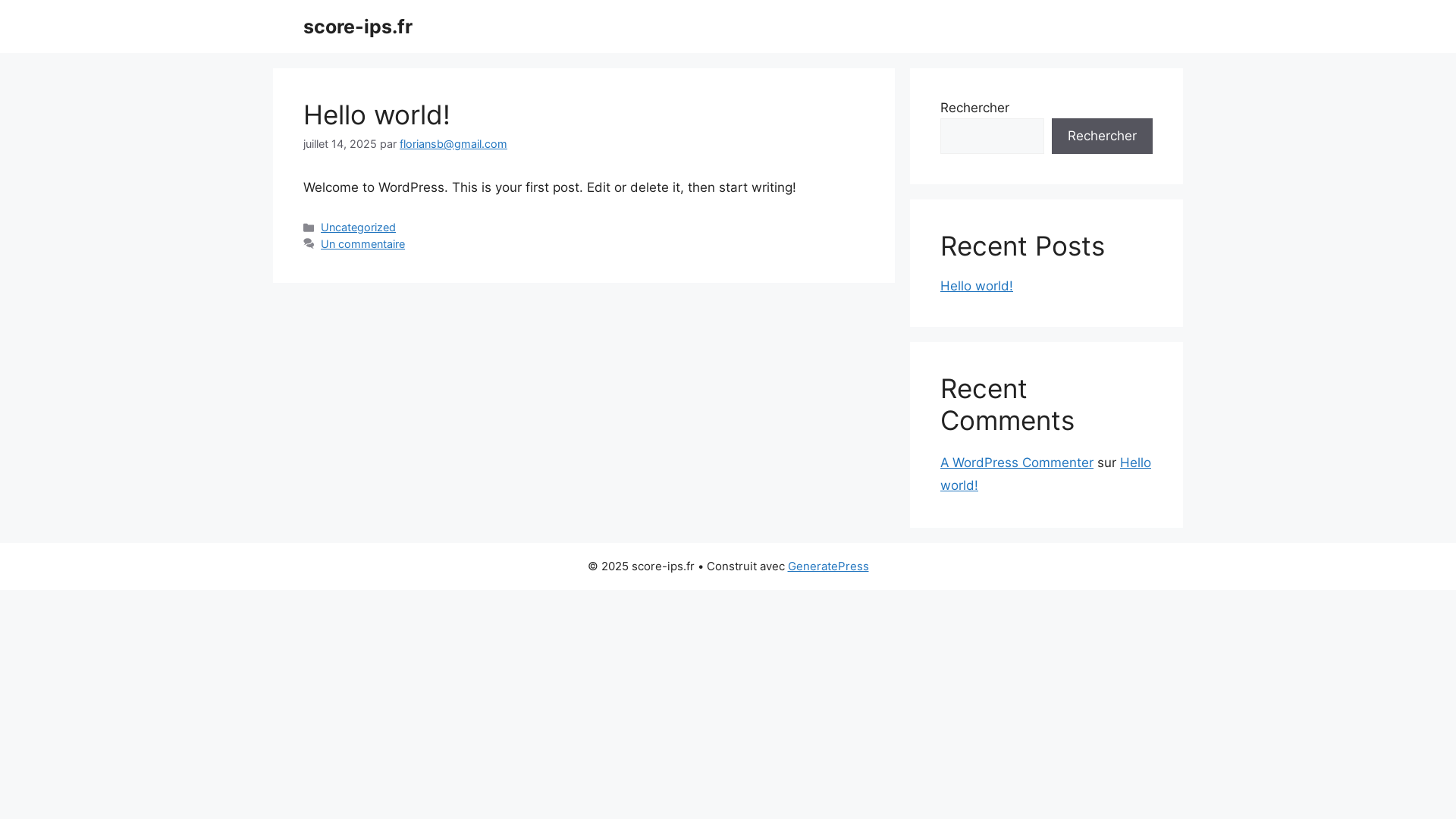 website screenshot of https://score-ips.fr/