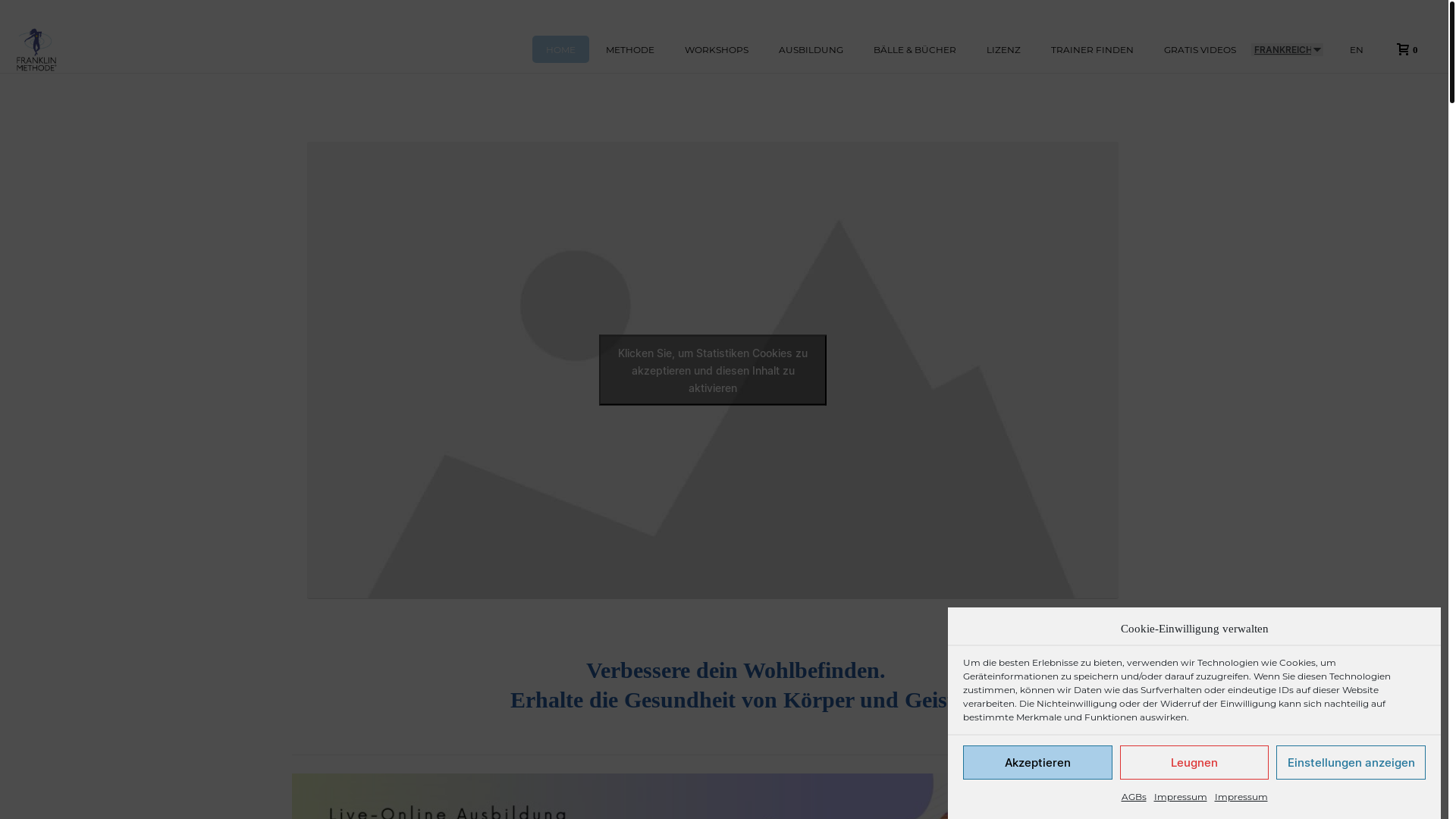 website screenshot of https://franklin-methode.ch/