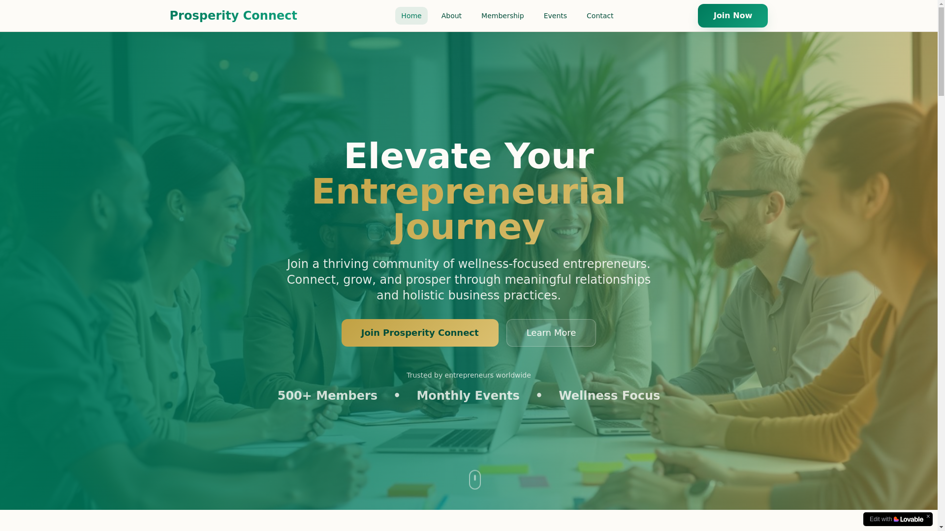 website screenshot of https://beproconnect.com/