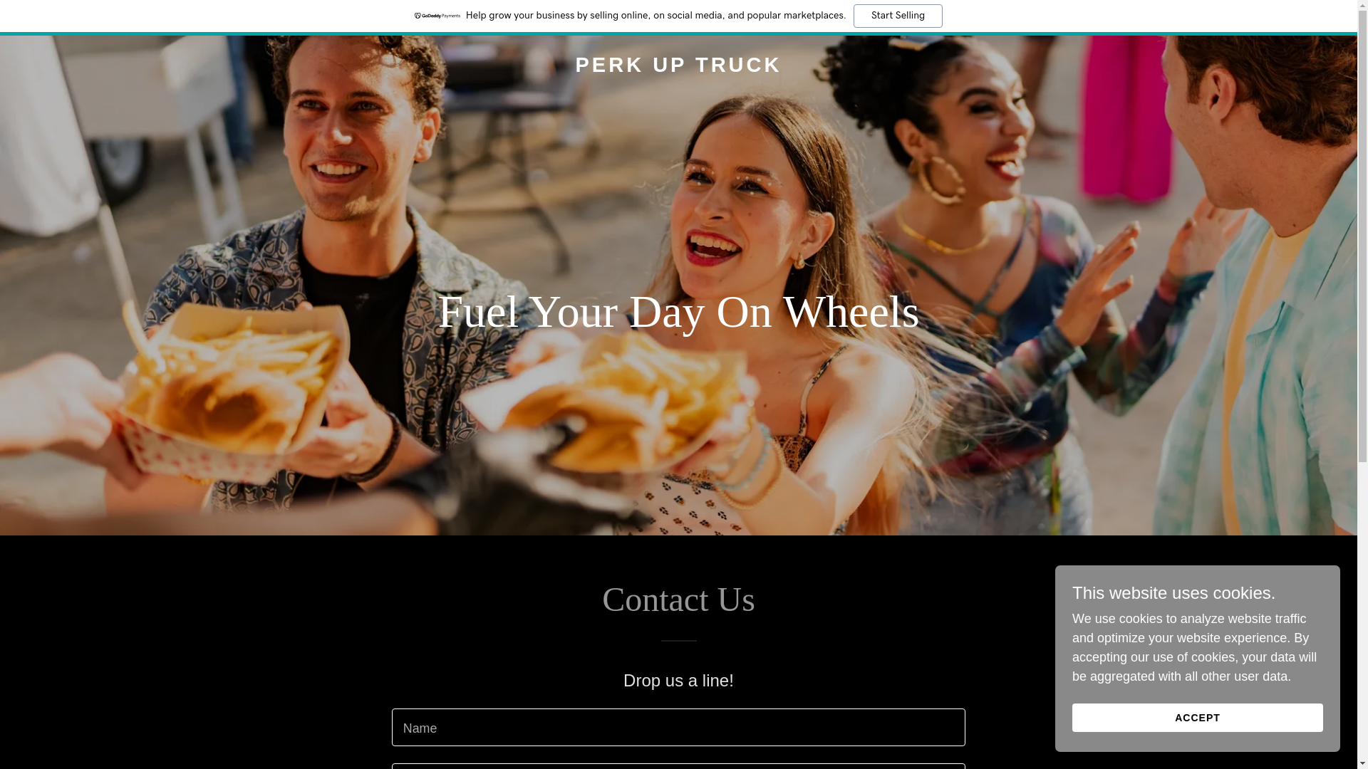 website screenshot of https://perkuptruckclt.com/
