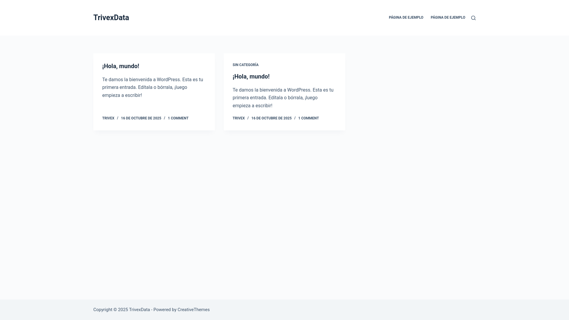 website screenshot of https://trivexdata.com/