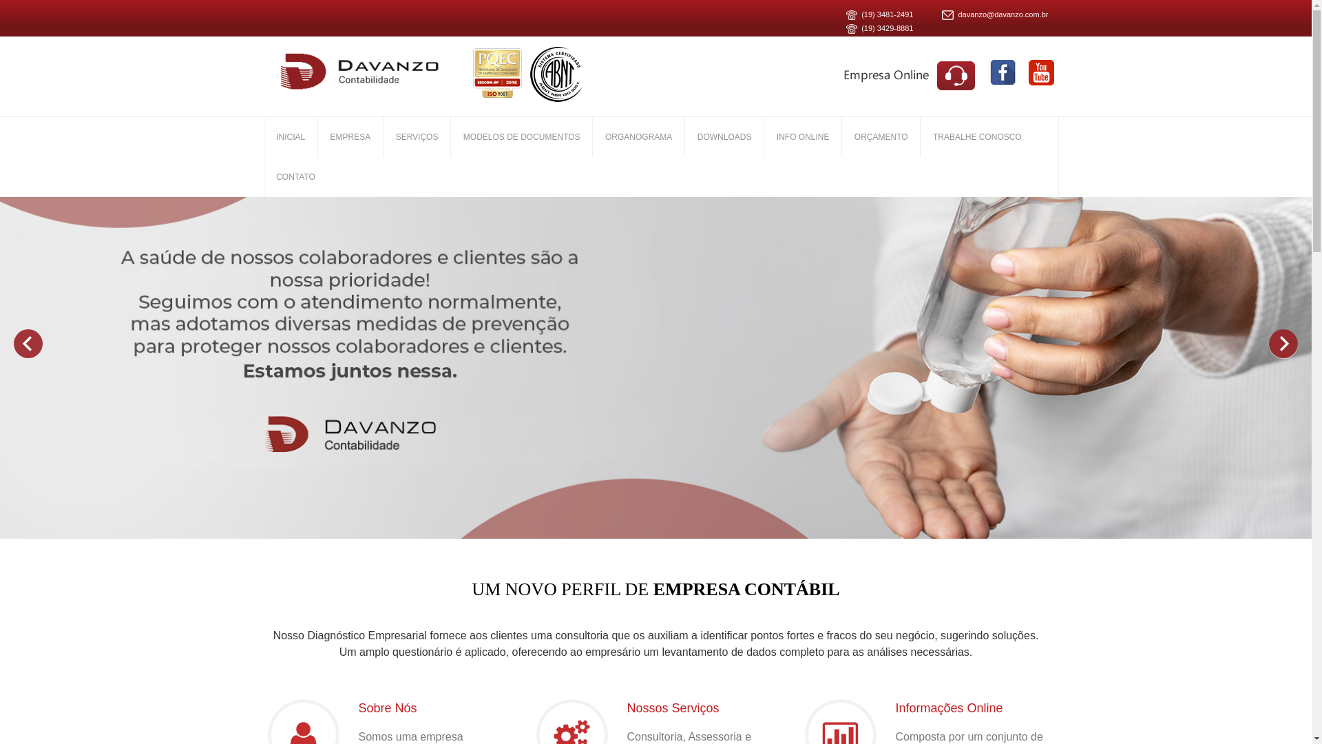 website screenshot of https://fabiodavanzo.com.br/