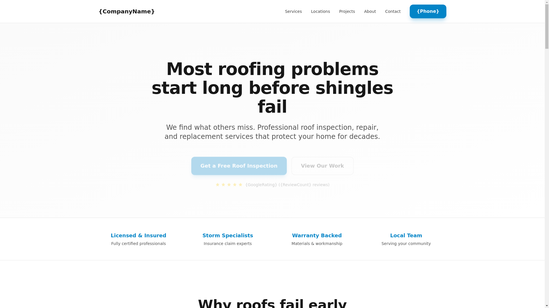 website screenshot of https://test-roofing-site.pages.dev/