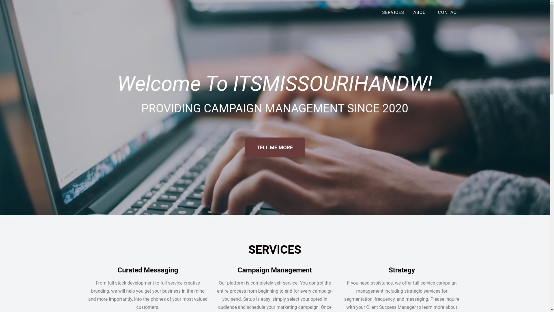 website screenshot of https://itsmissourihandw.com/