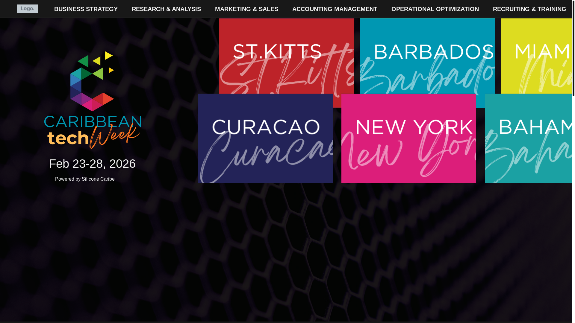 website screenshot of https://caribbeantechweek.xyz/