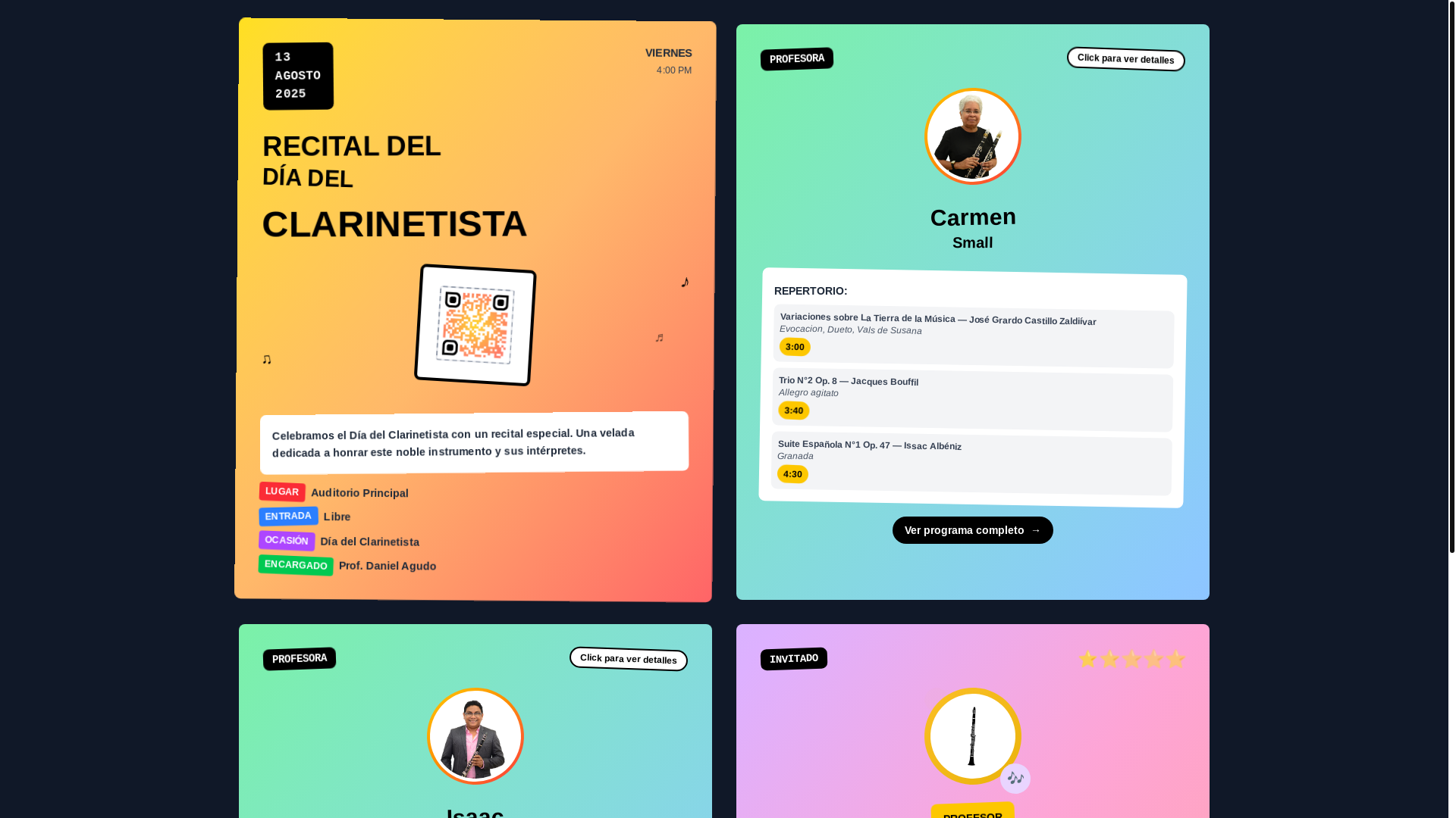 website screenshot of https://clarinet-day-2025.pages.dev/