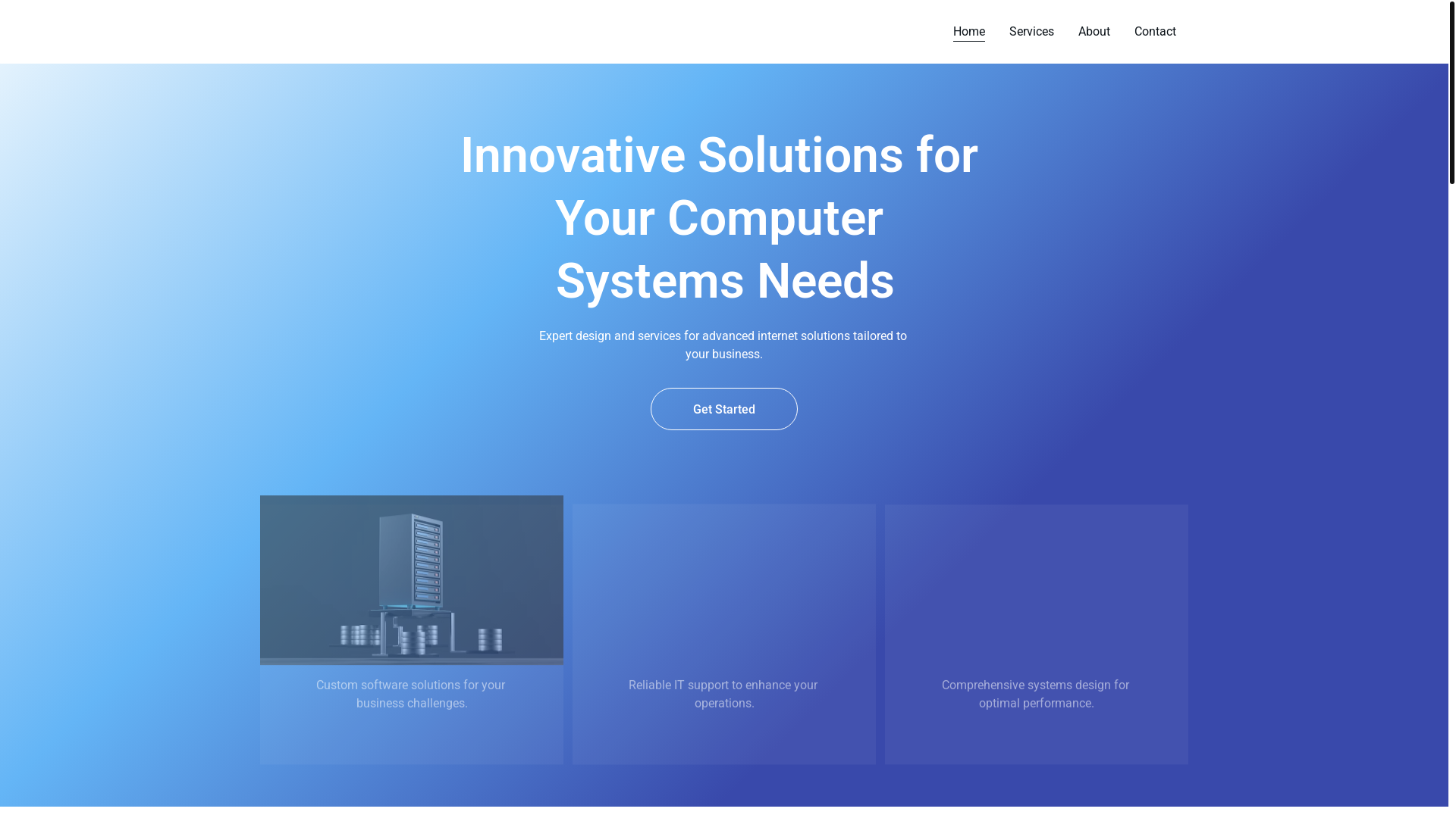 website screenshot of https://advancedinternetdesign.eu/