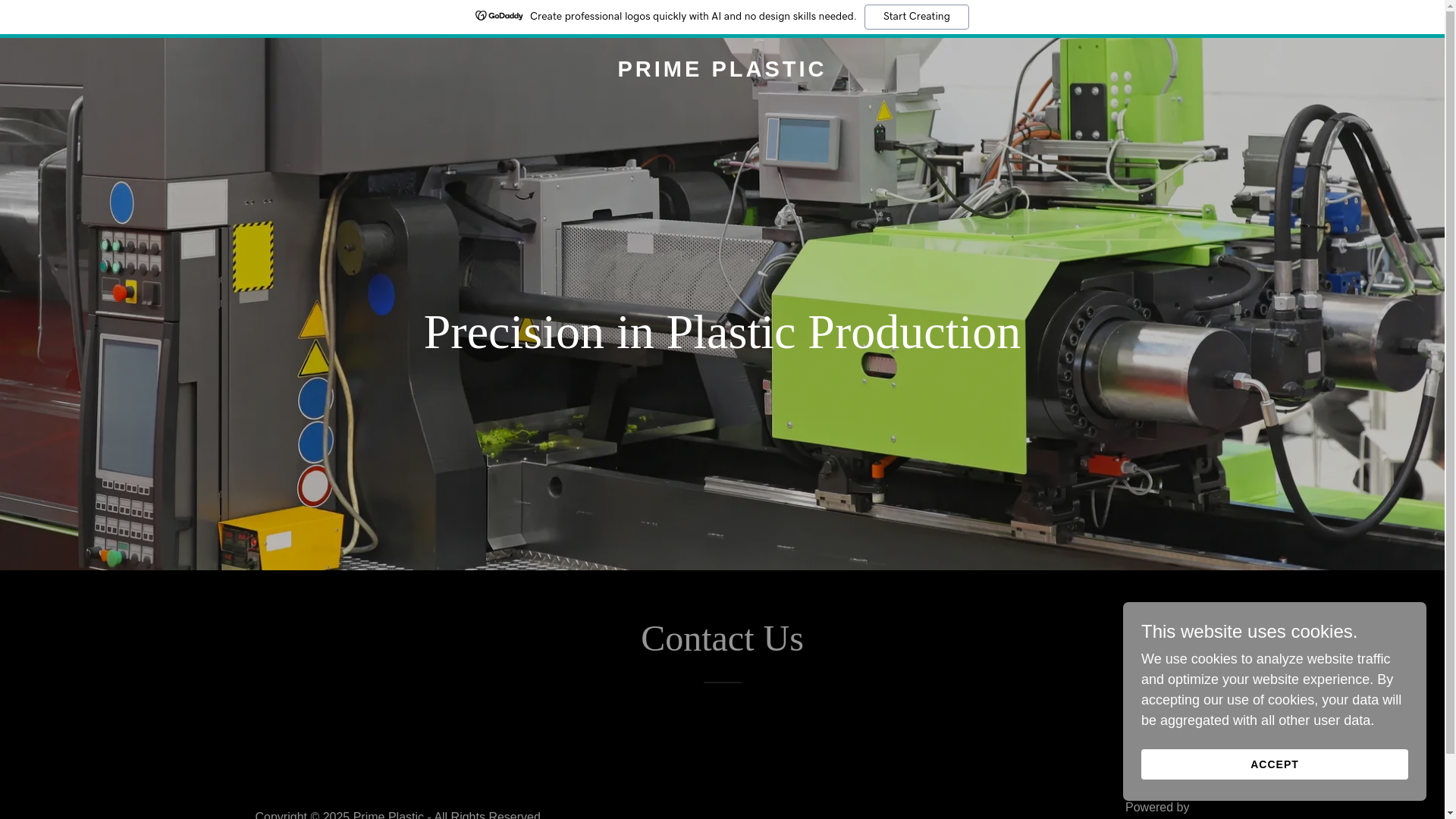 website screenshot of https://prime-plastic.in/