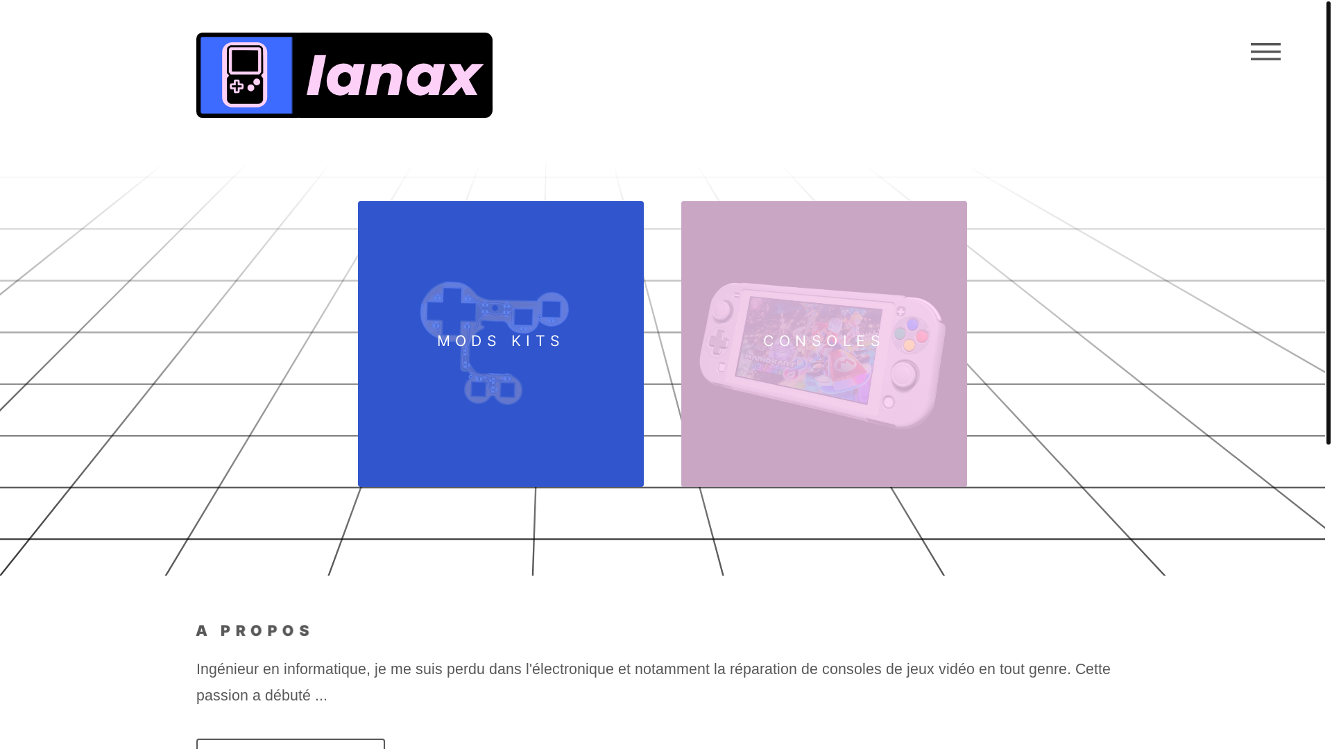 website screenshot of https://ianaxconsole.pages.dev/