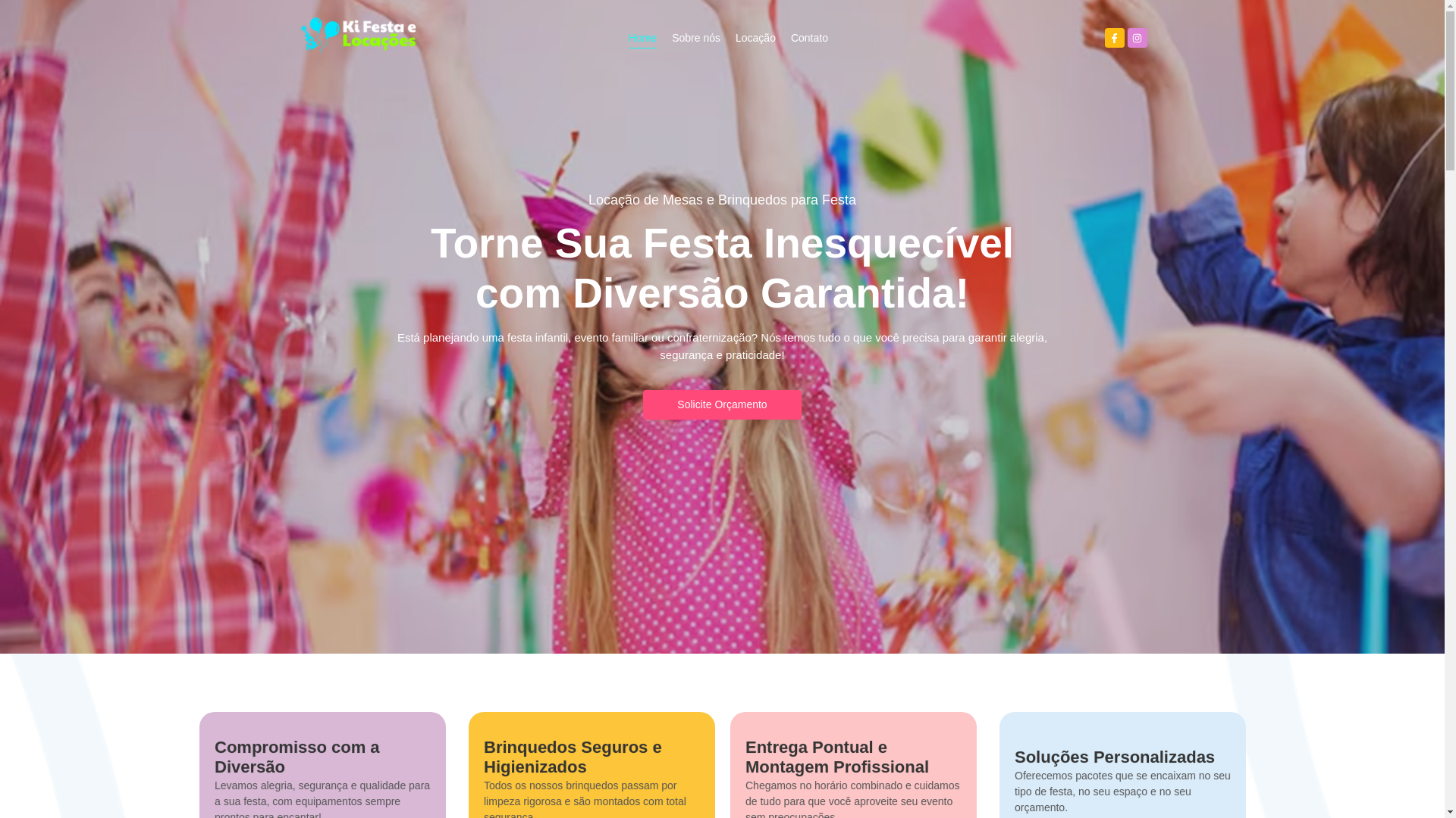 website screenshot of https://kifestalocacoes.com.br/