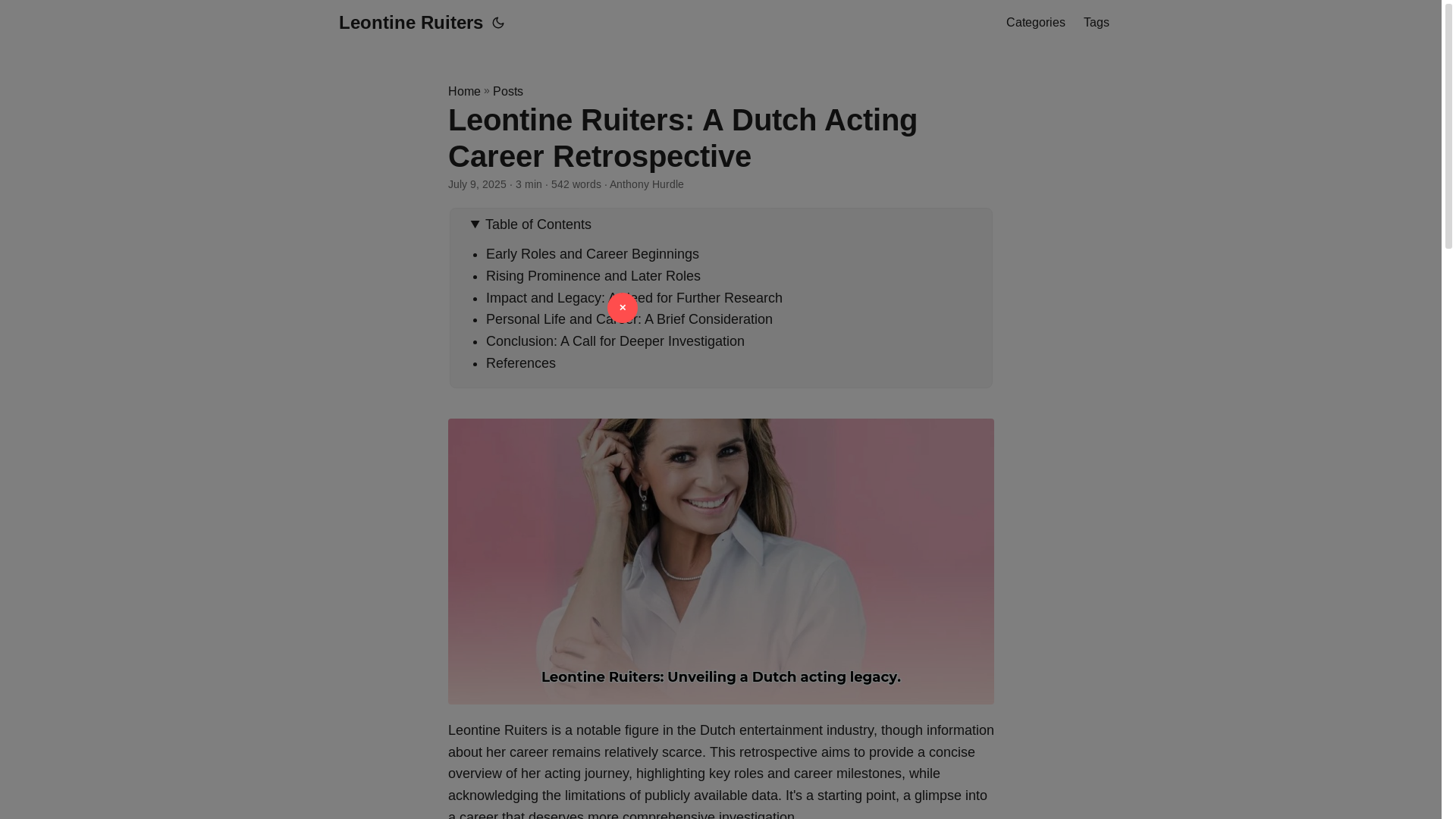 website screenshot of https://leontine-ruiters.pages.dev/