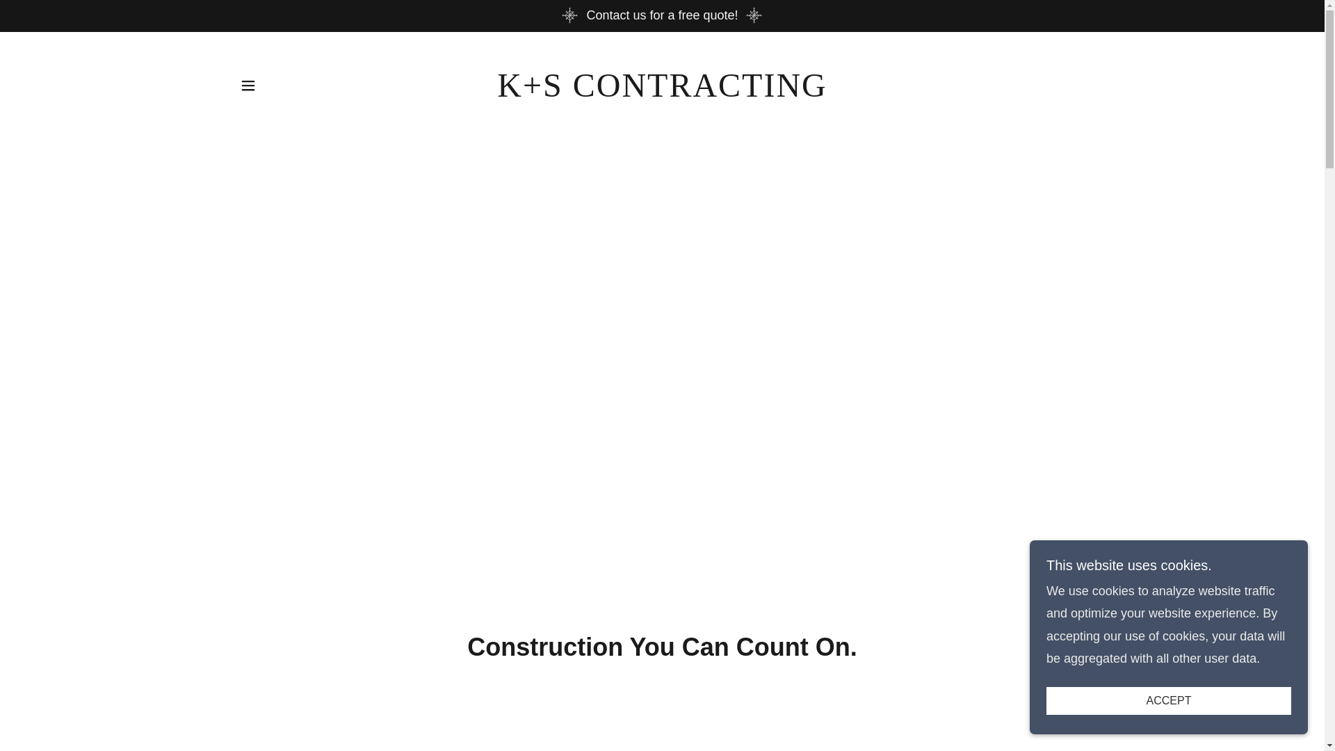 website screenshot of https://ks-contracting.com/