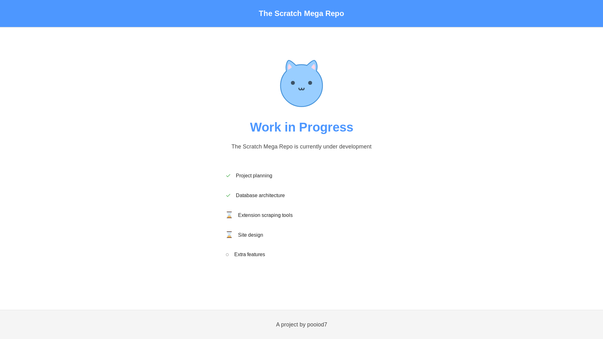website screenshot of https://scratchmegarepo.pages.dev/