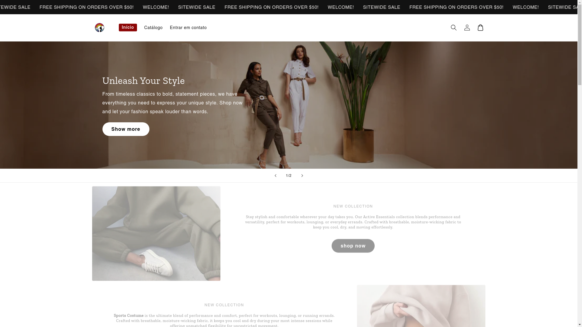 website screenshot of https://blueharbor.store/