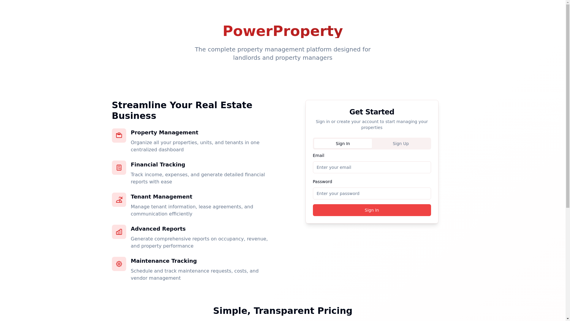 website screenshot of https://powerpropmanager.com/