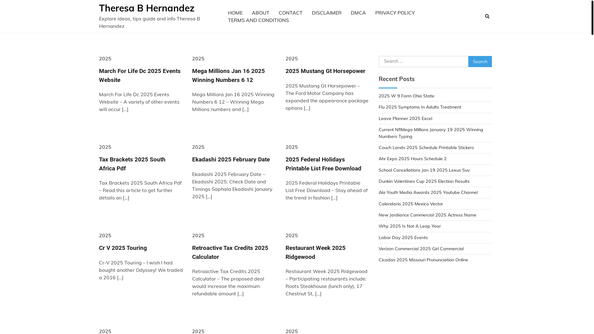 website screenshot of https://theresabhernandezm.pages.dev/