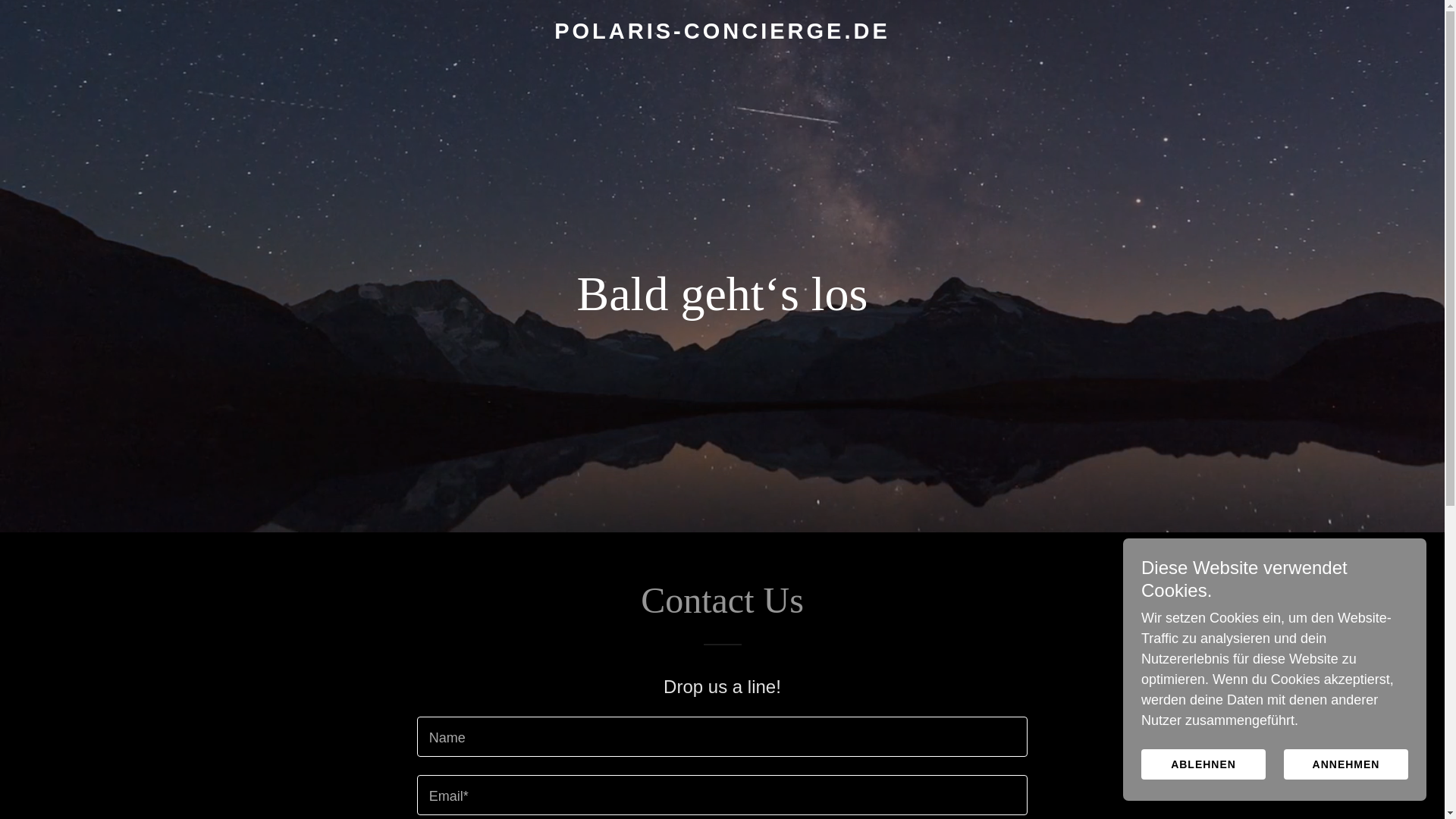 website screenshot of https://polaris-concierge.de/