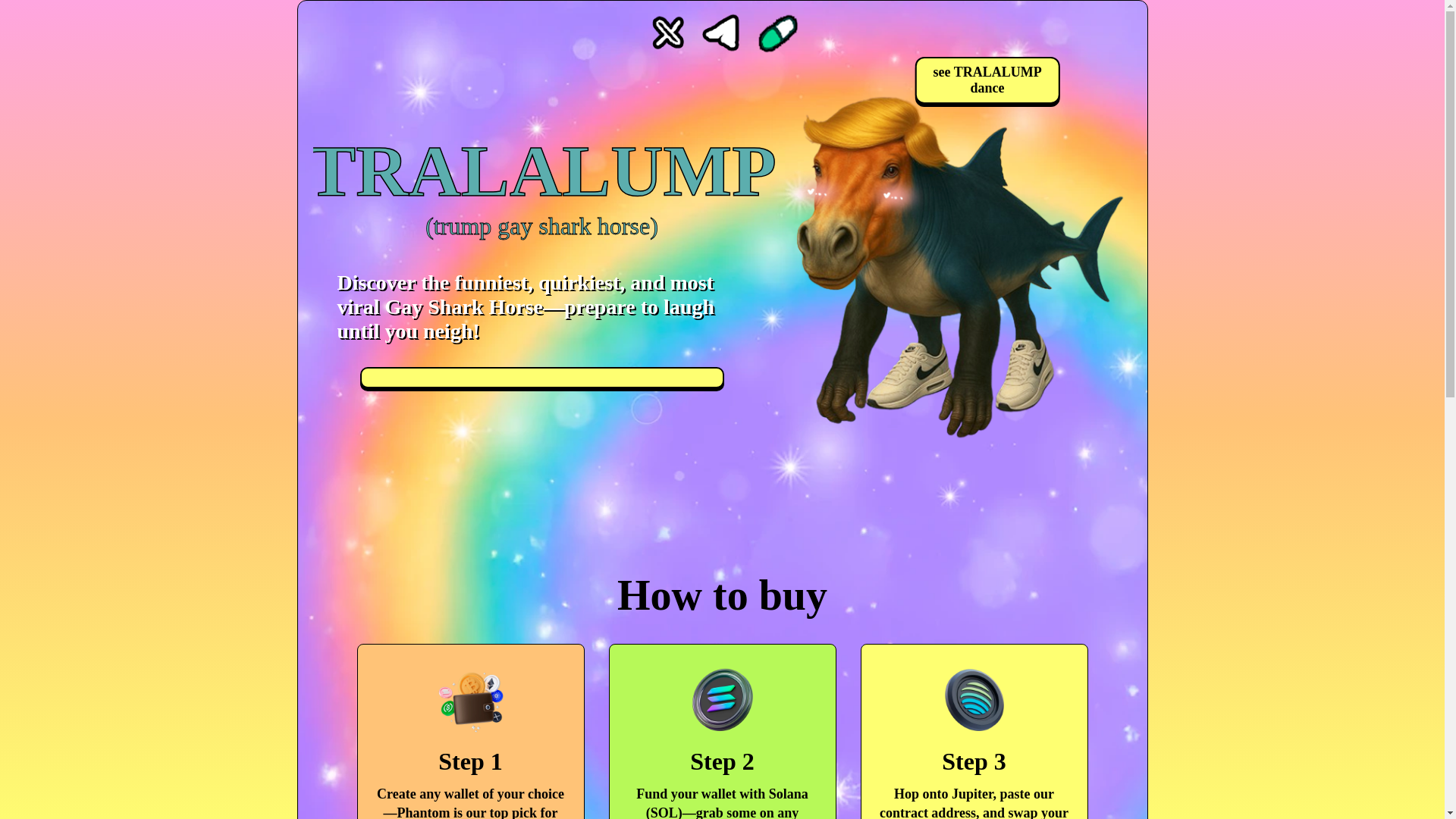 website screenshot of https://tralalump.fun/