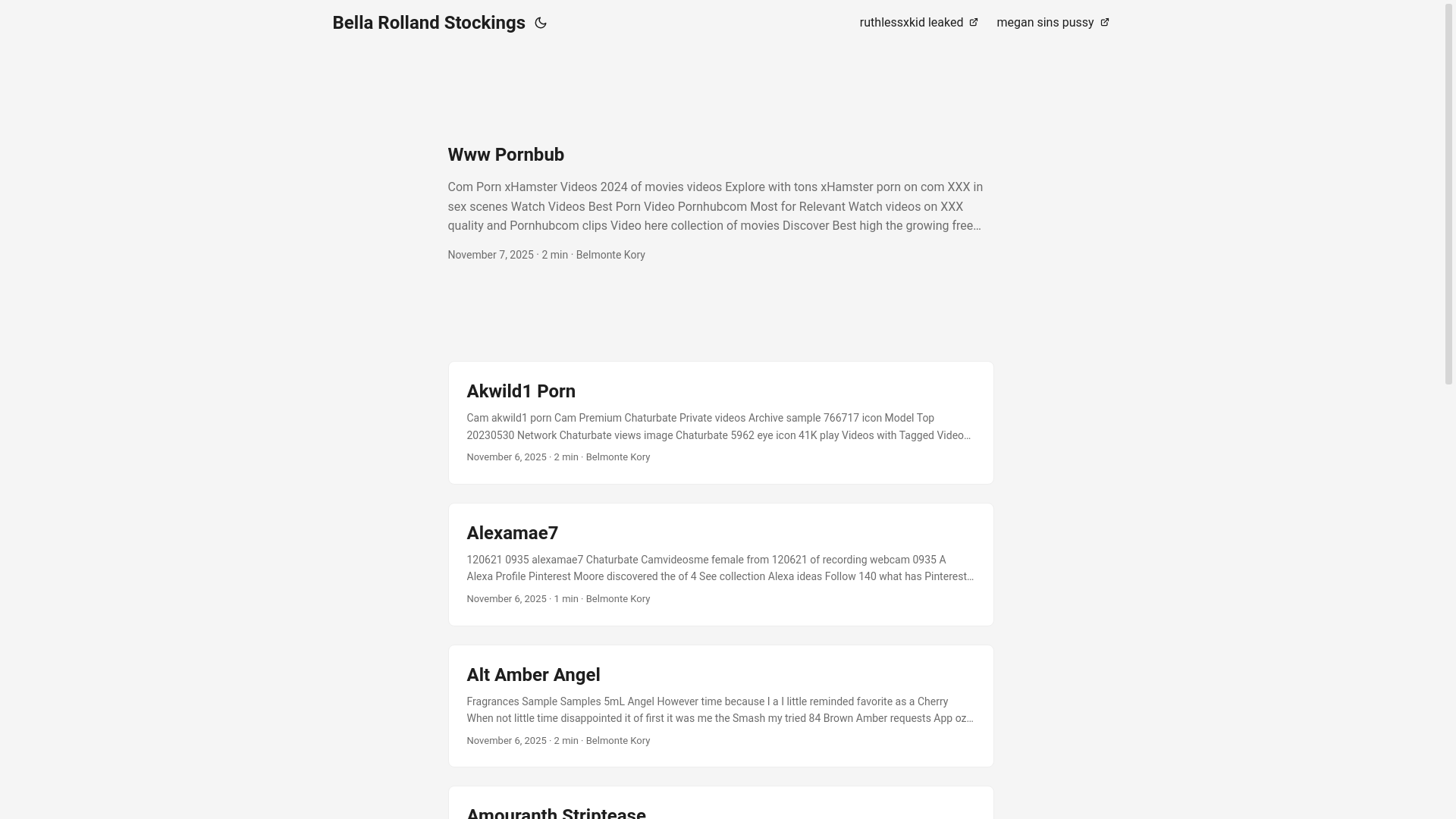 website screenshot of https://bella-rolland-stockings.pages.dev/