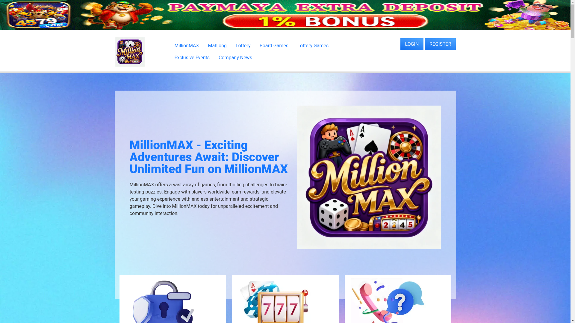 website screenshot of https://millionmaxclub.com/