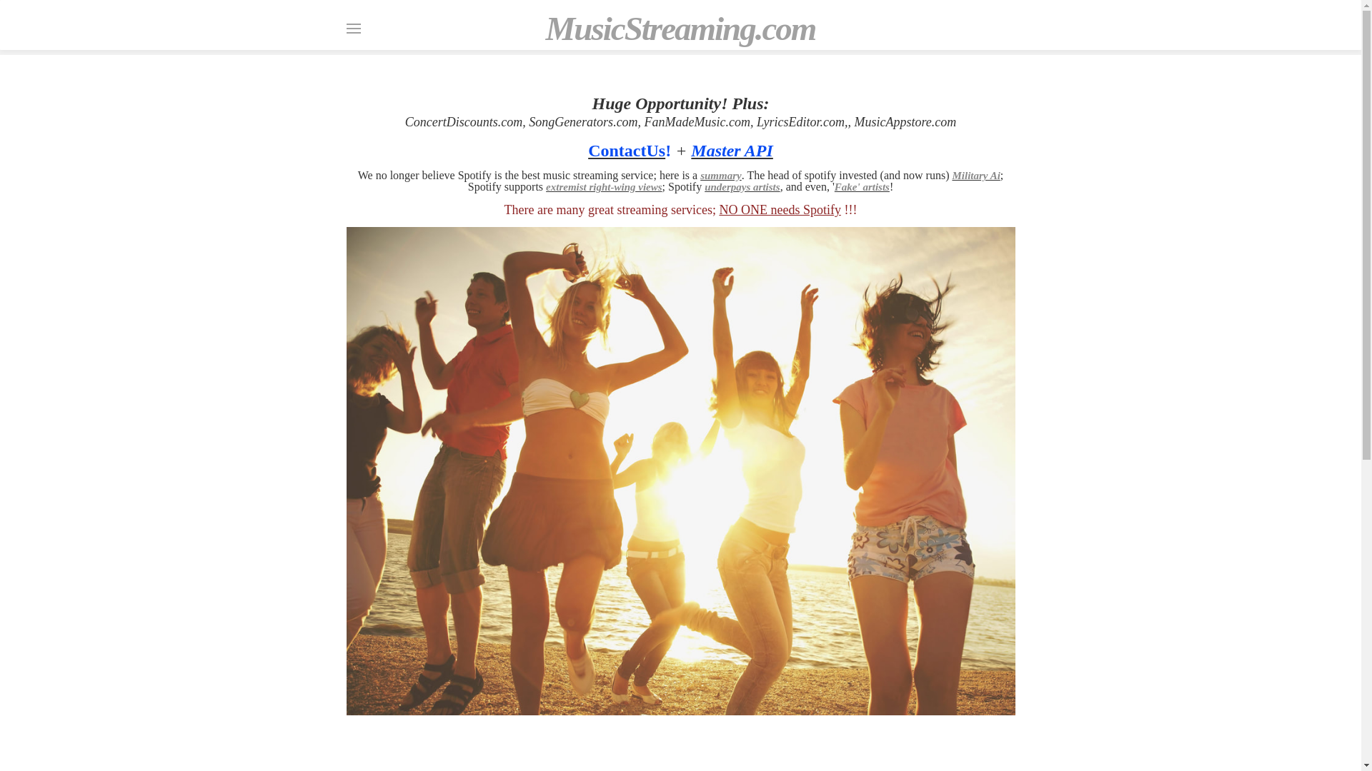 website screenshot of https://genaimusicmodel.com/