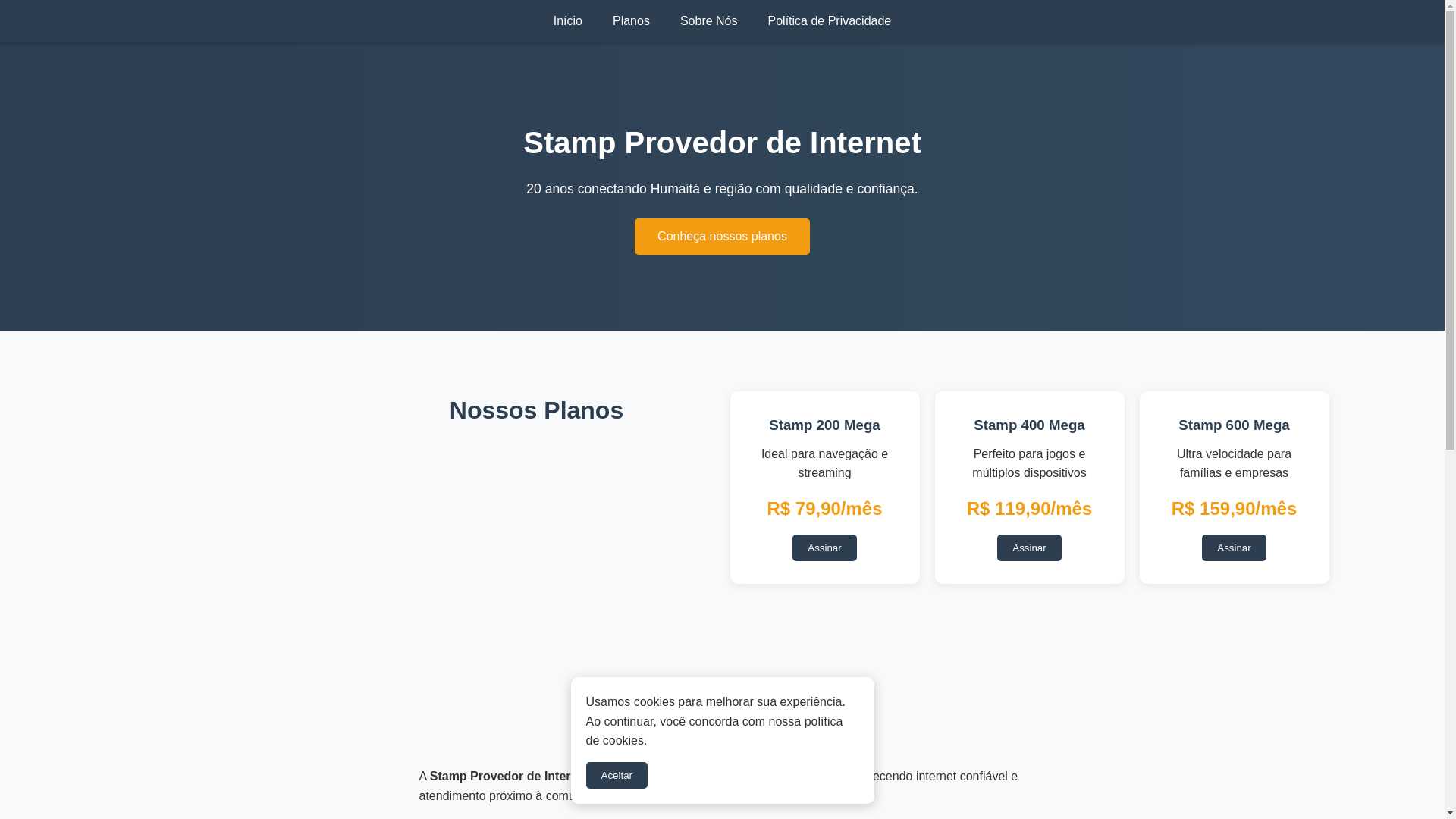 website screenshot of https://stampprovedor.com/