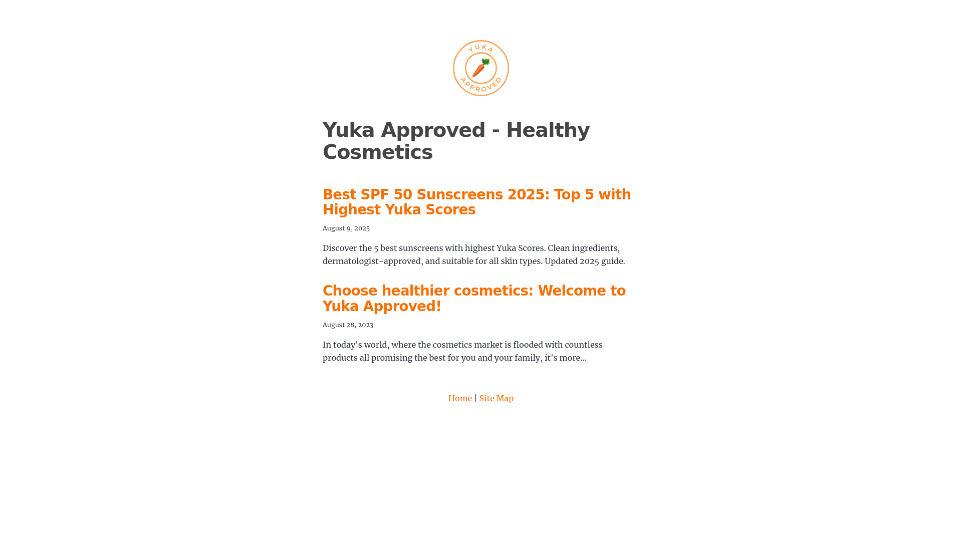 website screenshot of https://yuka-approved.pages.dev/