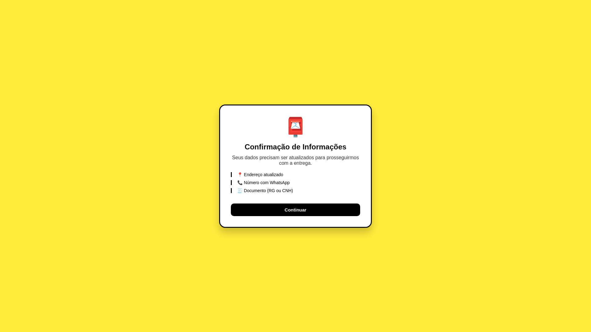 website screenshot of https://entregapostada.shop/