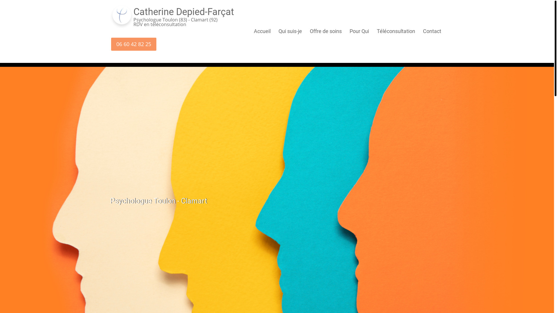 website screenshot of https://psychologue-tcc-depied-farcat.fr/