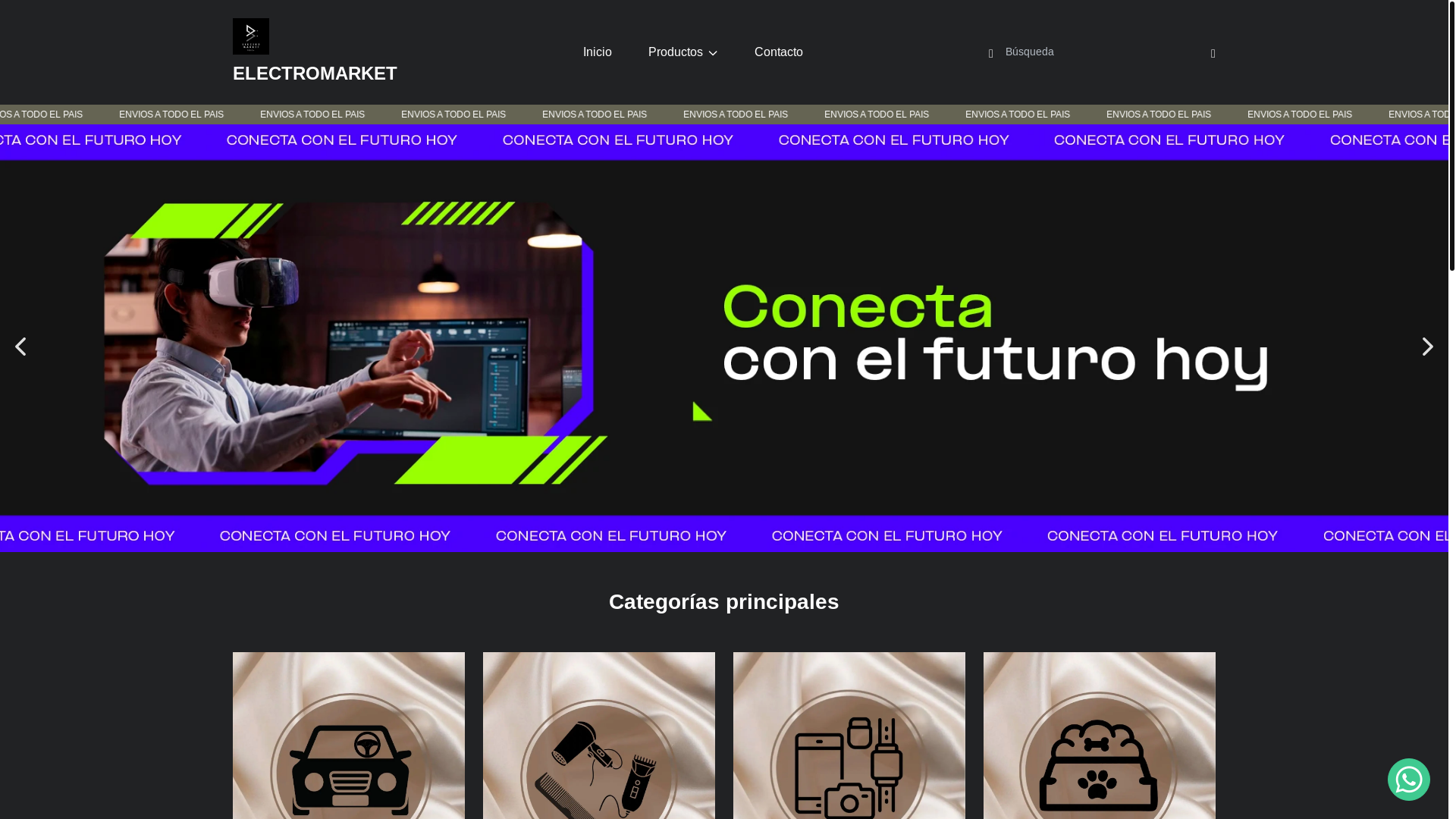 website screenshot of https://electromarketls.site/