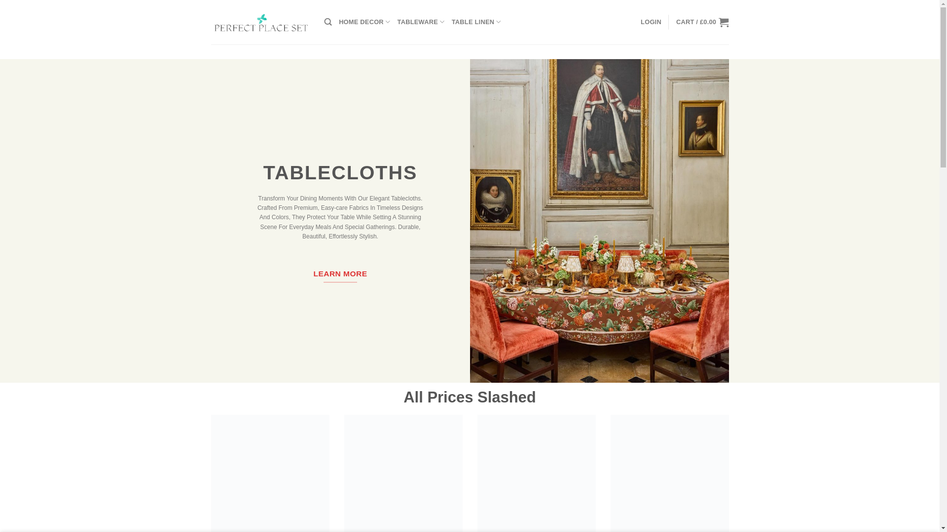 website screenshot of https://perfectplaceset.com/