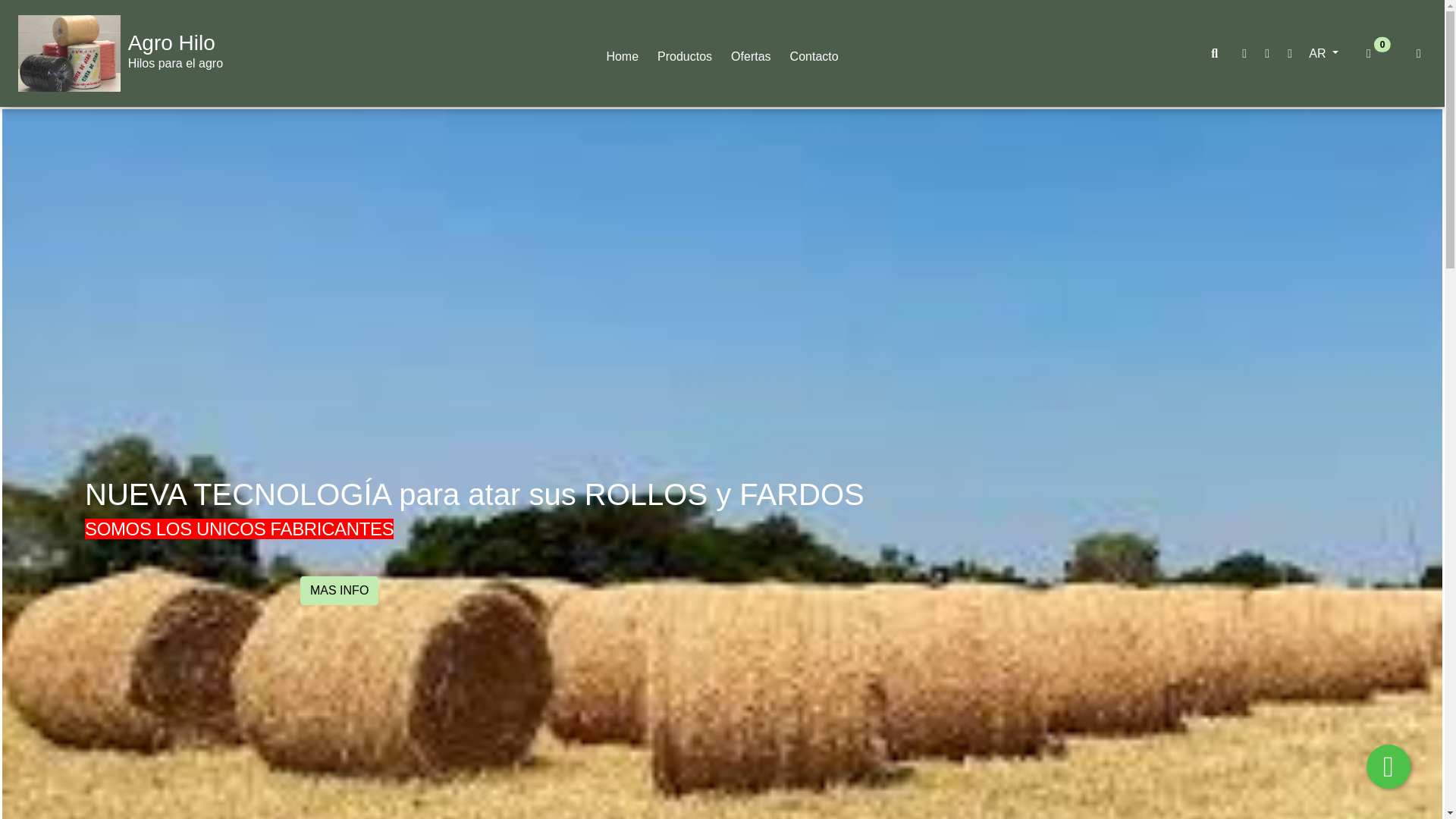 website screenshot of https://agrohilo.com.ar/
