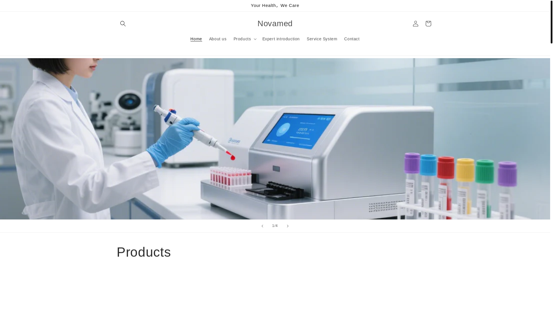 website screenshot of https://novamedbiotech.com/