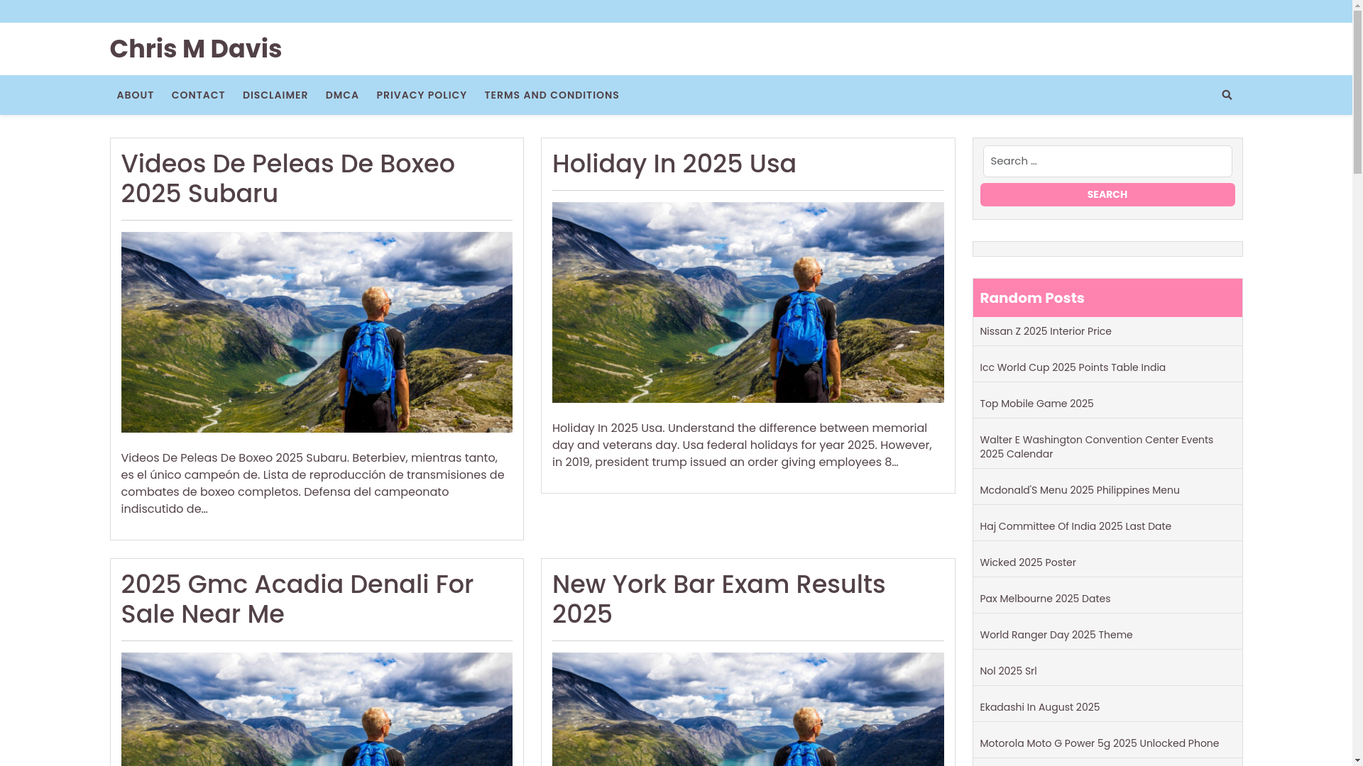 website screenshot of https://chrismdavisl.pages.dev/