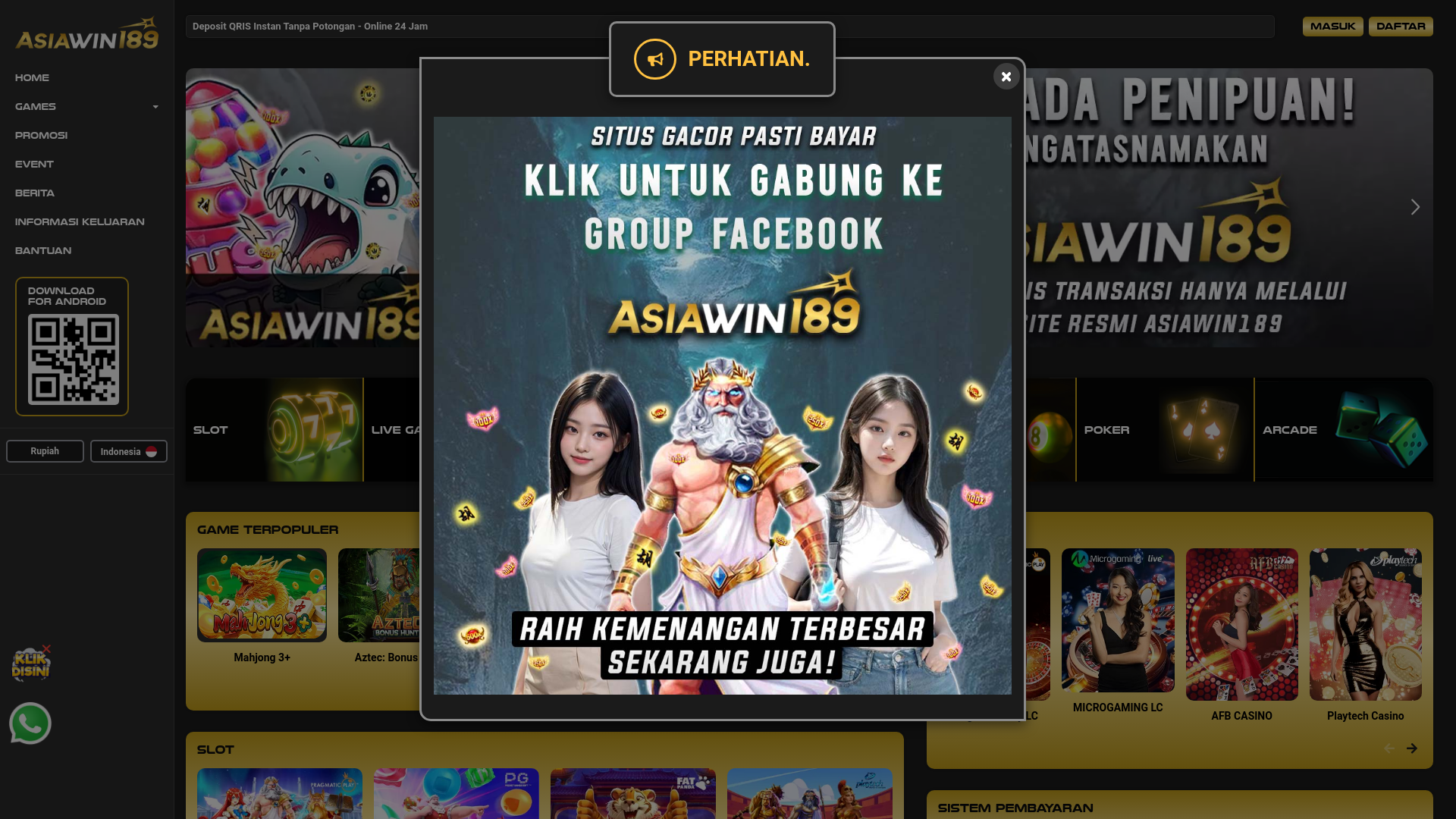 website screenshot of https://asiacuangg.store/