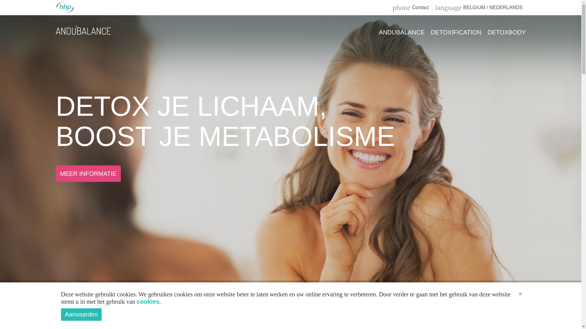 website screenshot of https://www.hhp.be/nl/producten/andubalance