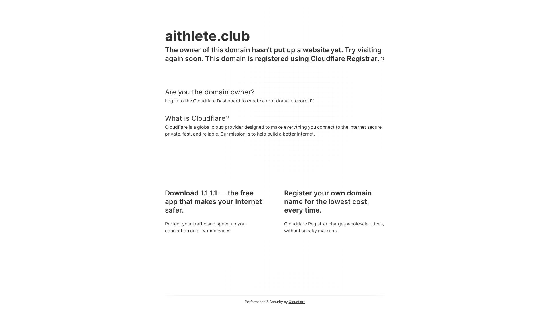 website screenshot of https://aithlete.club/