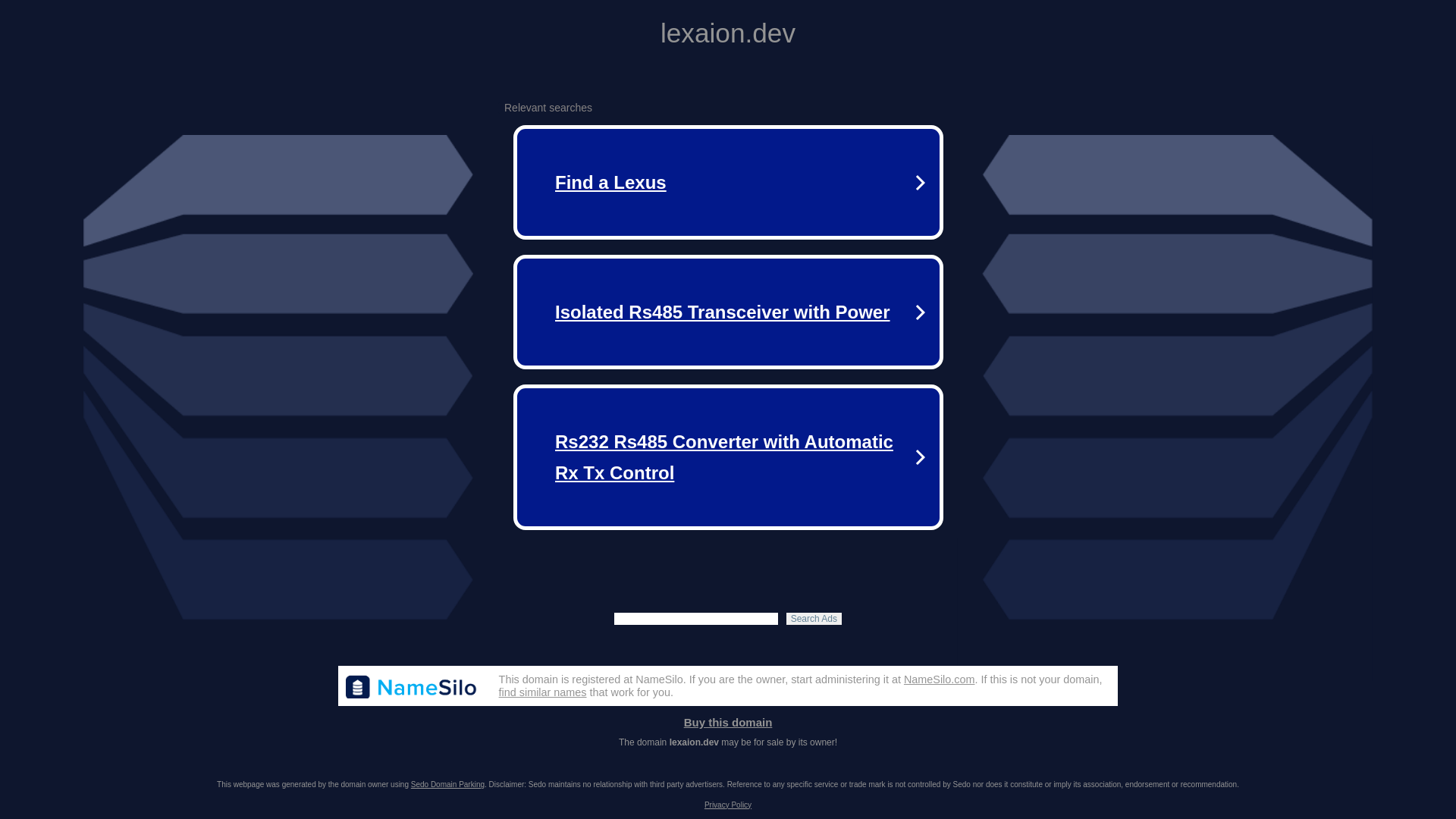 website screenshot of https://lexaion.dev/