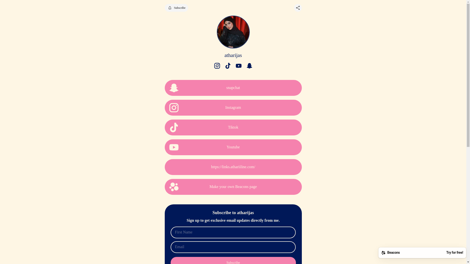 website screenshot of https://atharijas.com/