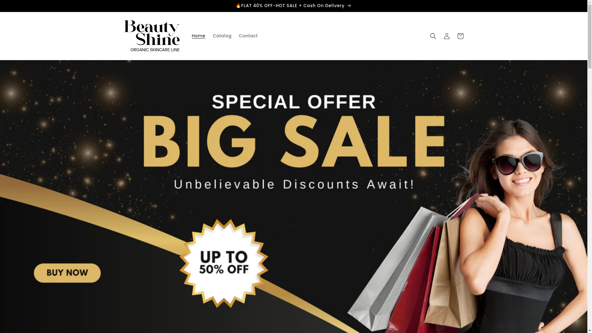 website screenshot of https://beautyshine.site/