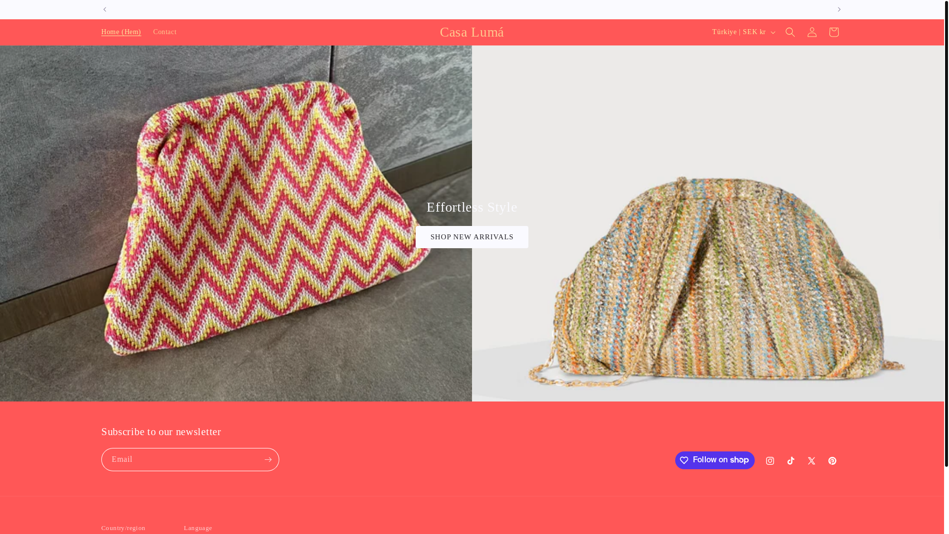 website screenshot of https://casaluma.com.co/