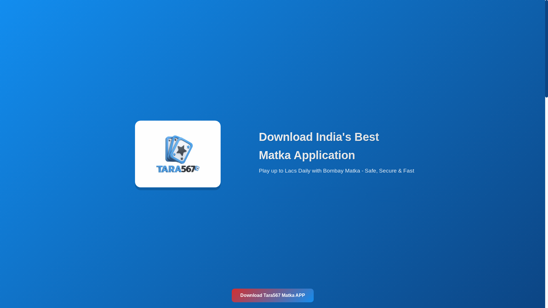 website screenshot of https://tara567matka.space/