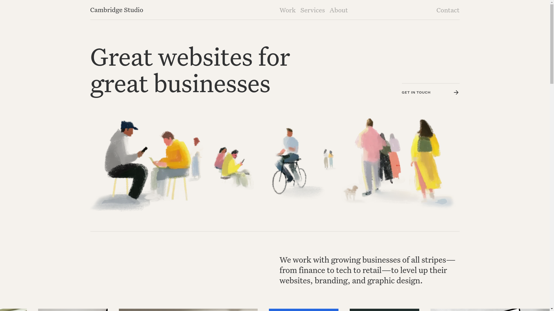 website screenshot of https://bookcambridgedesign.com/
