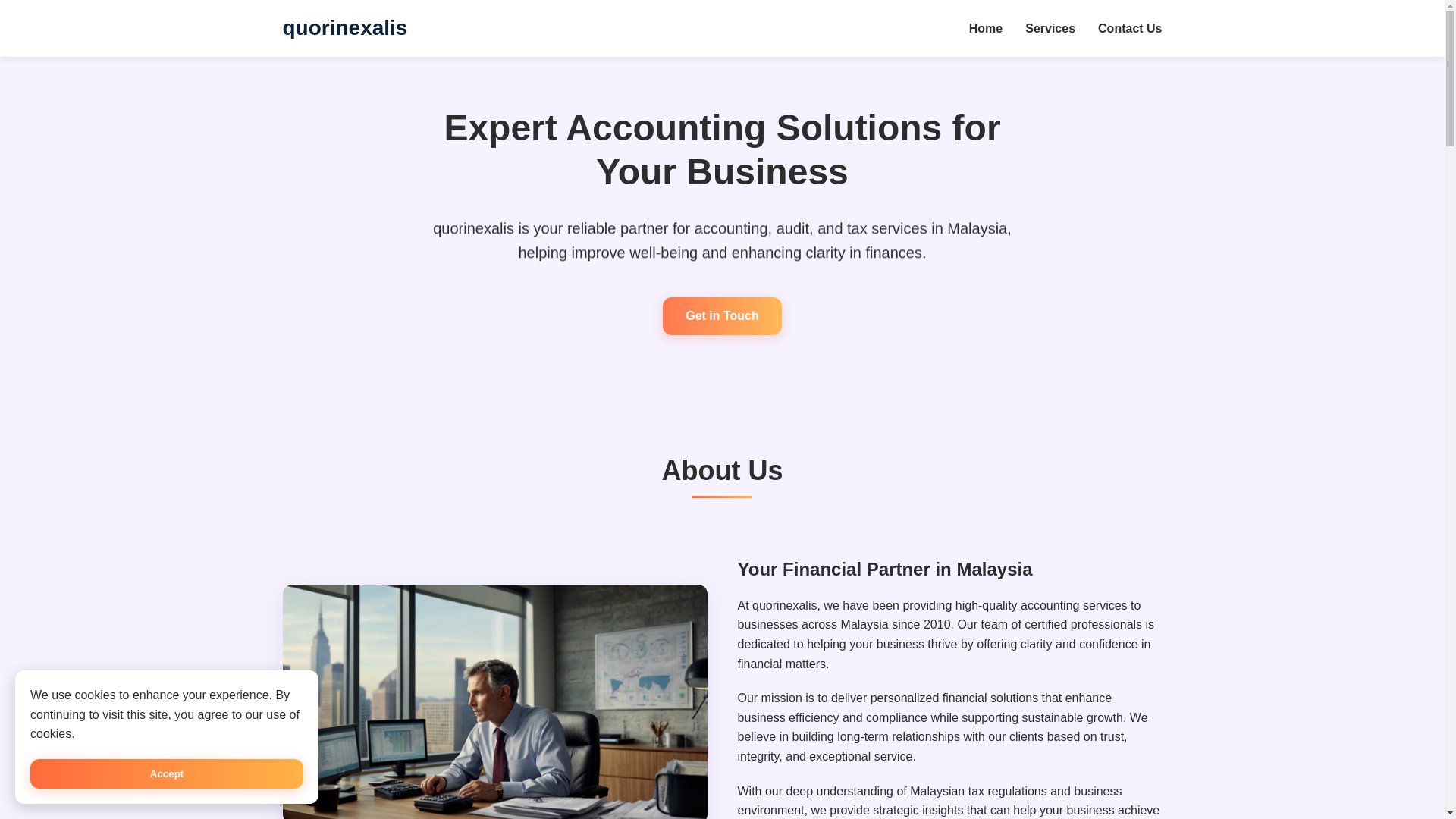 website screenshot of https://quorinexalis.com/